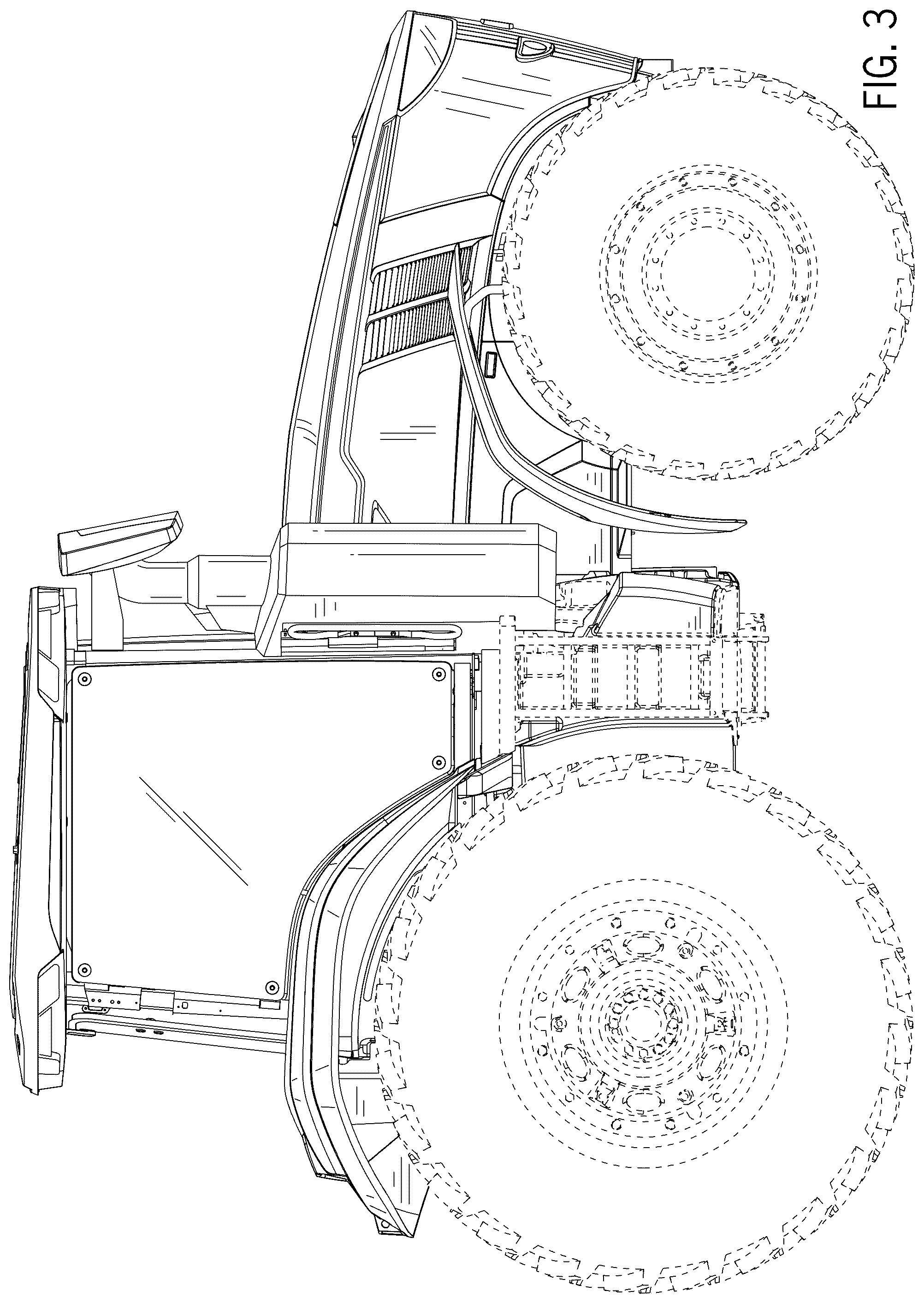Patent USD1044882 Figure 3 – Work vehicle