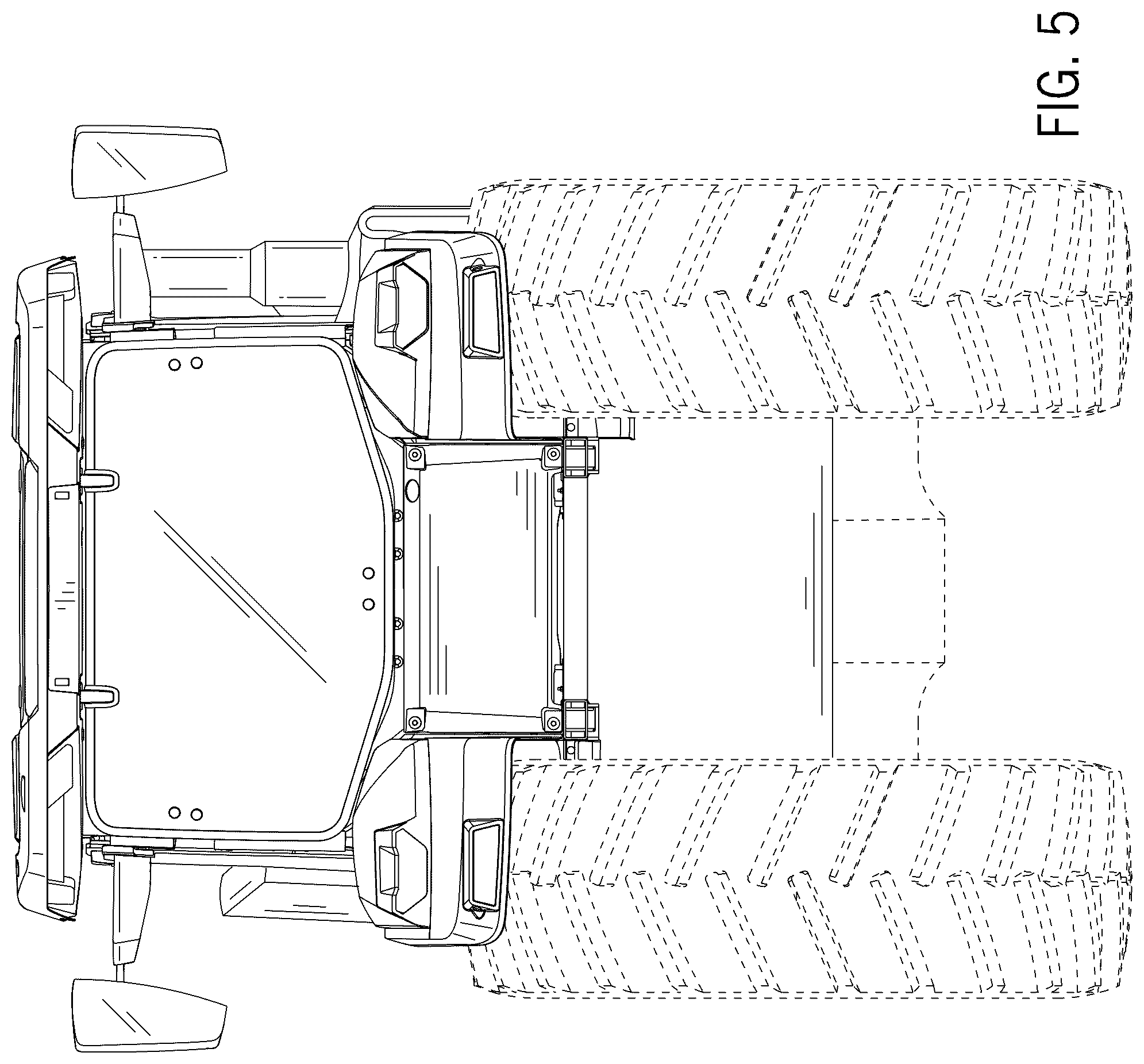 Patent USD1044882 Figure 5 – Work vehicle