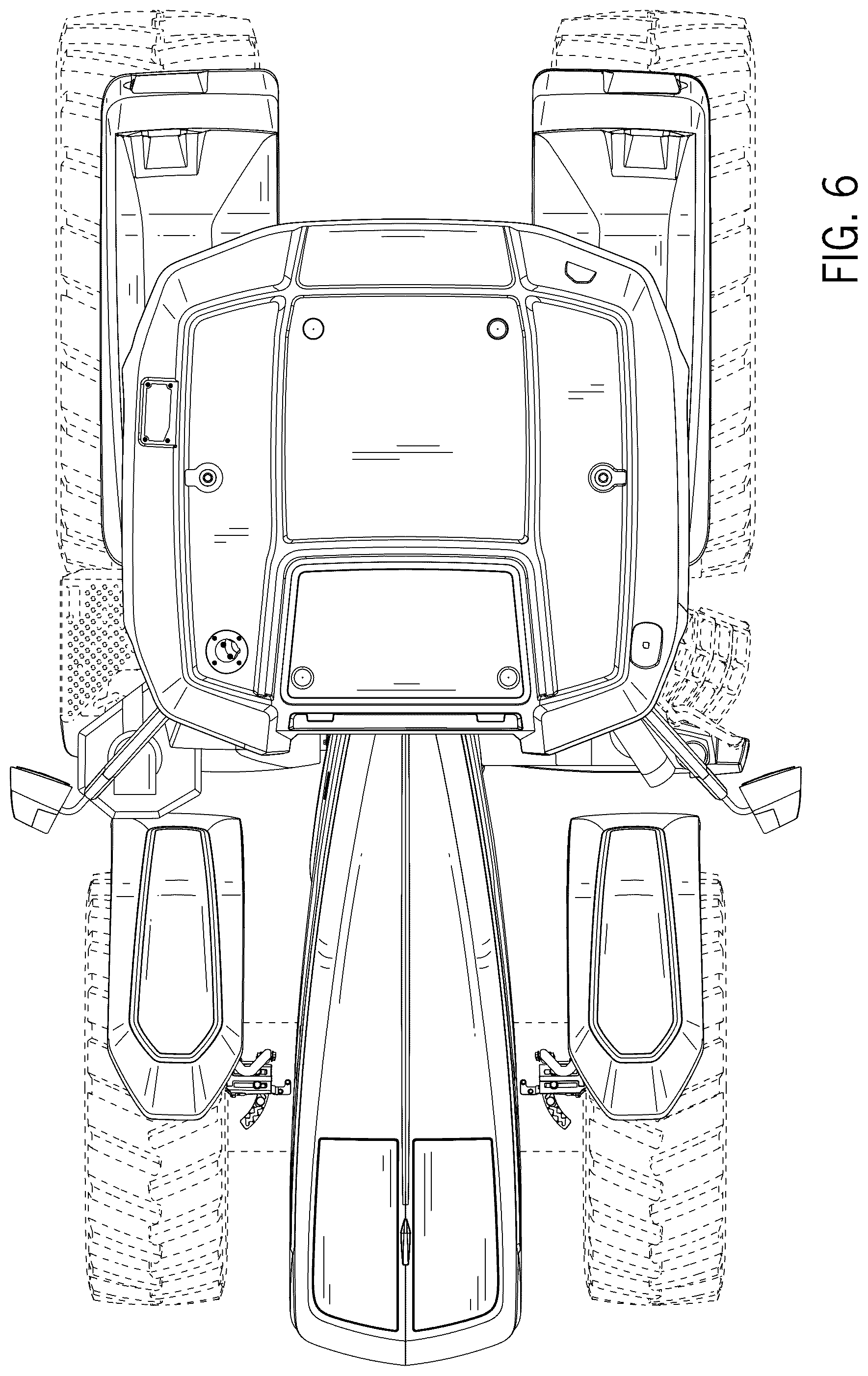 Patent USD1044882 Figure 6 – Work vehicle