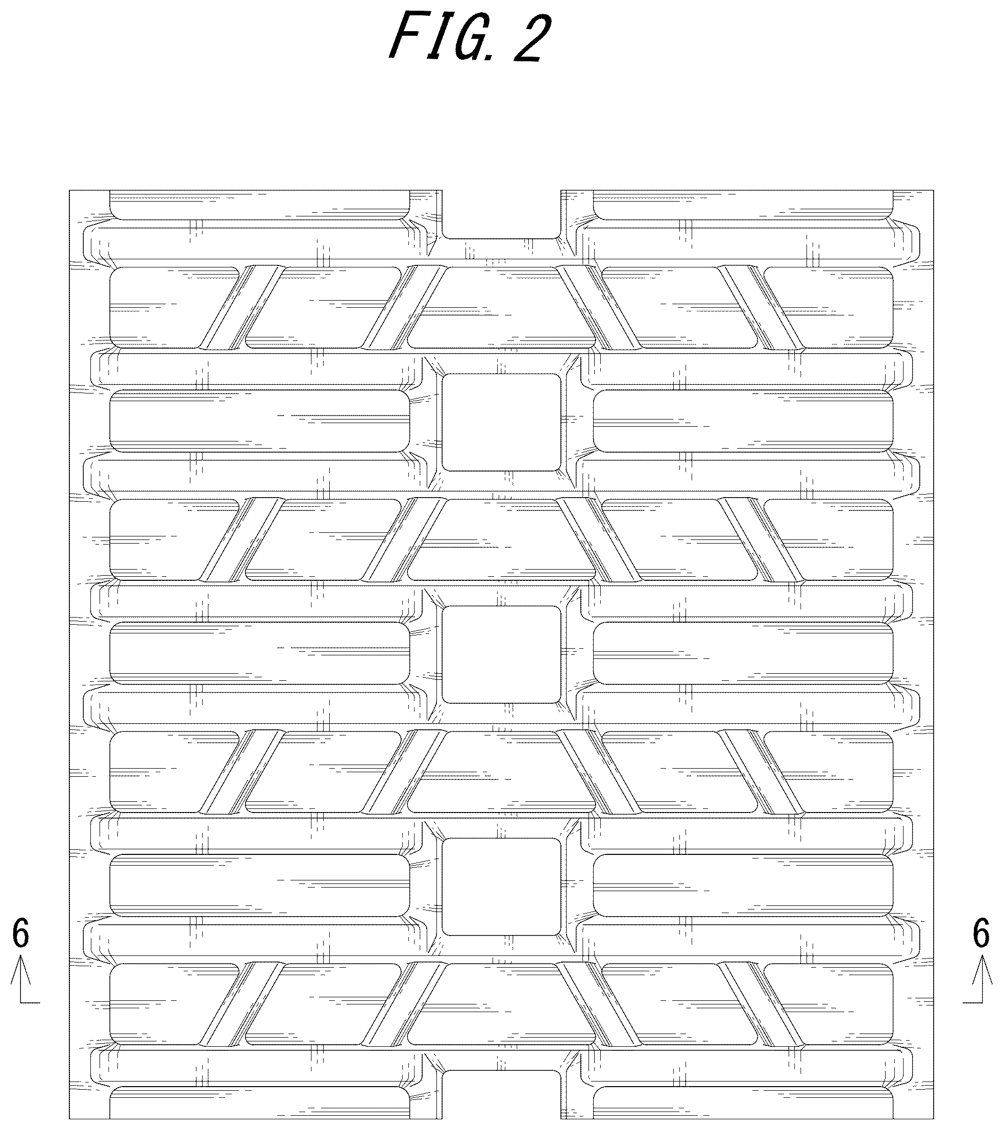 Patent USD1044883 Figure 2 – Rubber crawler
