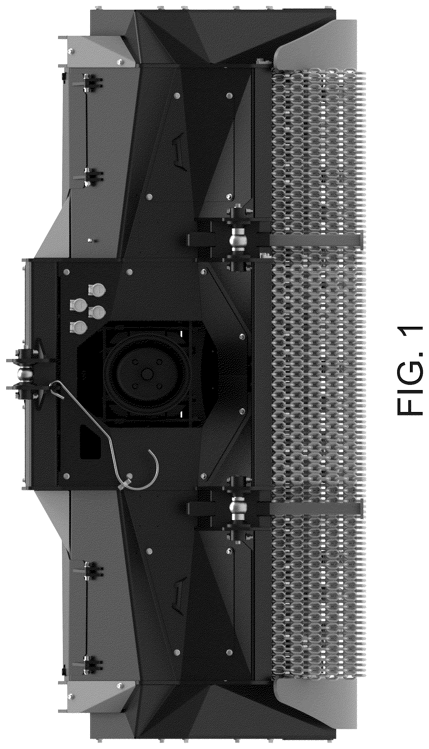 Patent USD1044884 Figure 1 – Agricultural and forestry machinery attachment