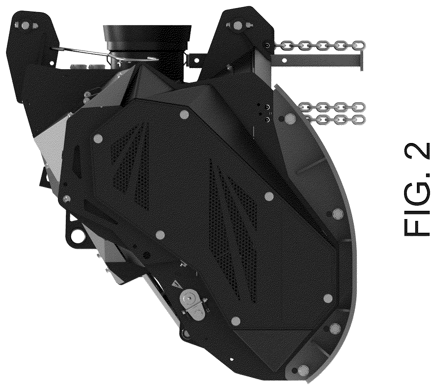 Patent USD1044884 Figure 2 – Agricultural and forestry machinery attachment