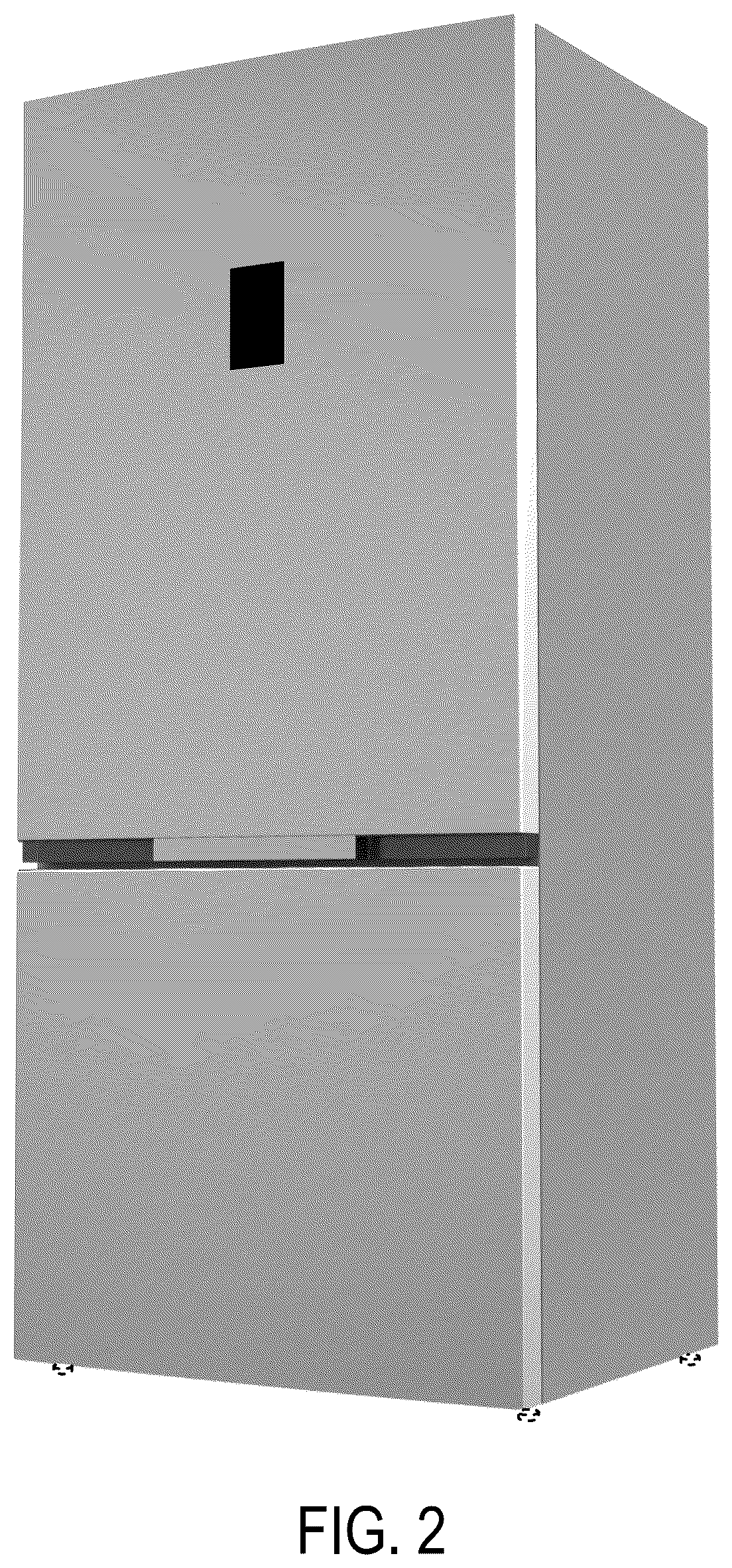 Patent USD1044887 Figure 2 – Refrigerator