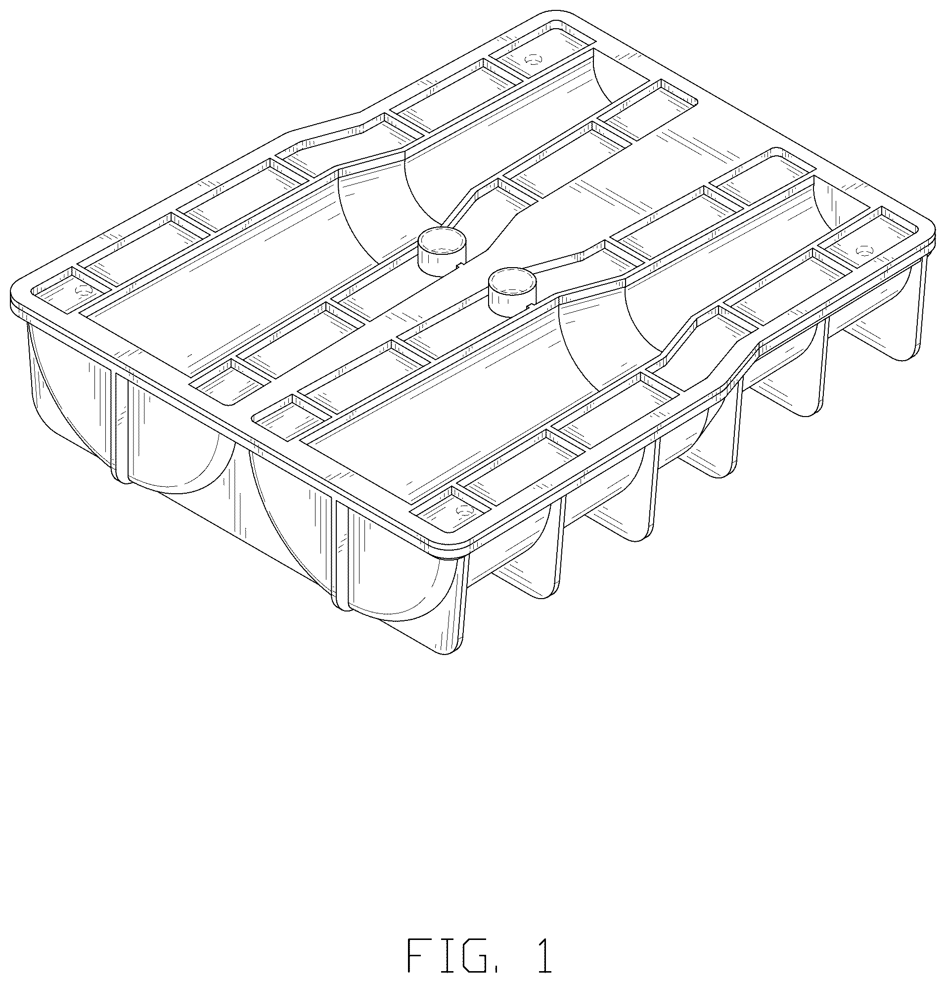 Patent USD1044888 Figure 1 – Ice tray for cup