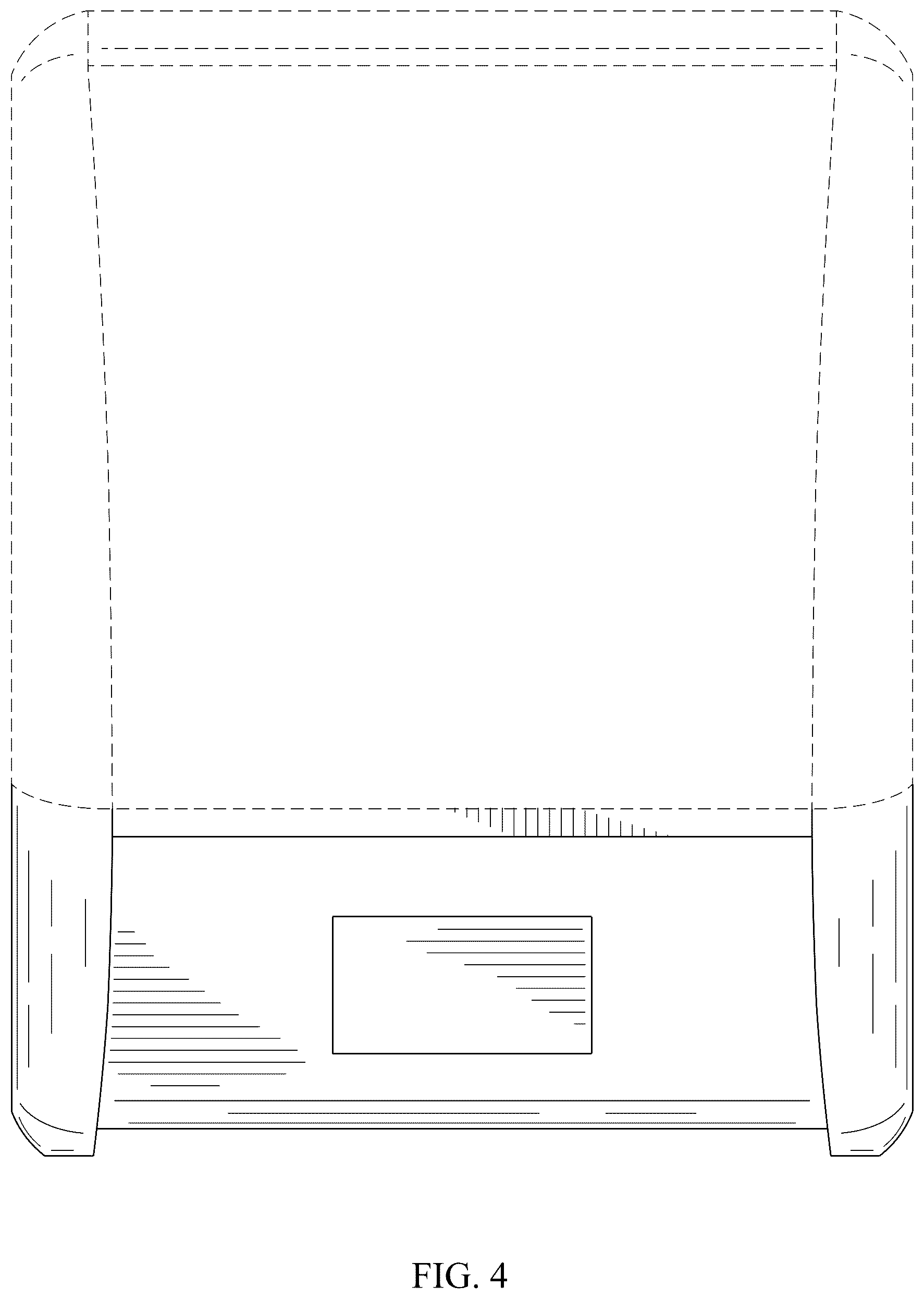Patent USD1044890 Figure 4 – Inclined control panel for a three-dimensional printer
