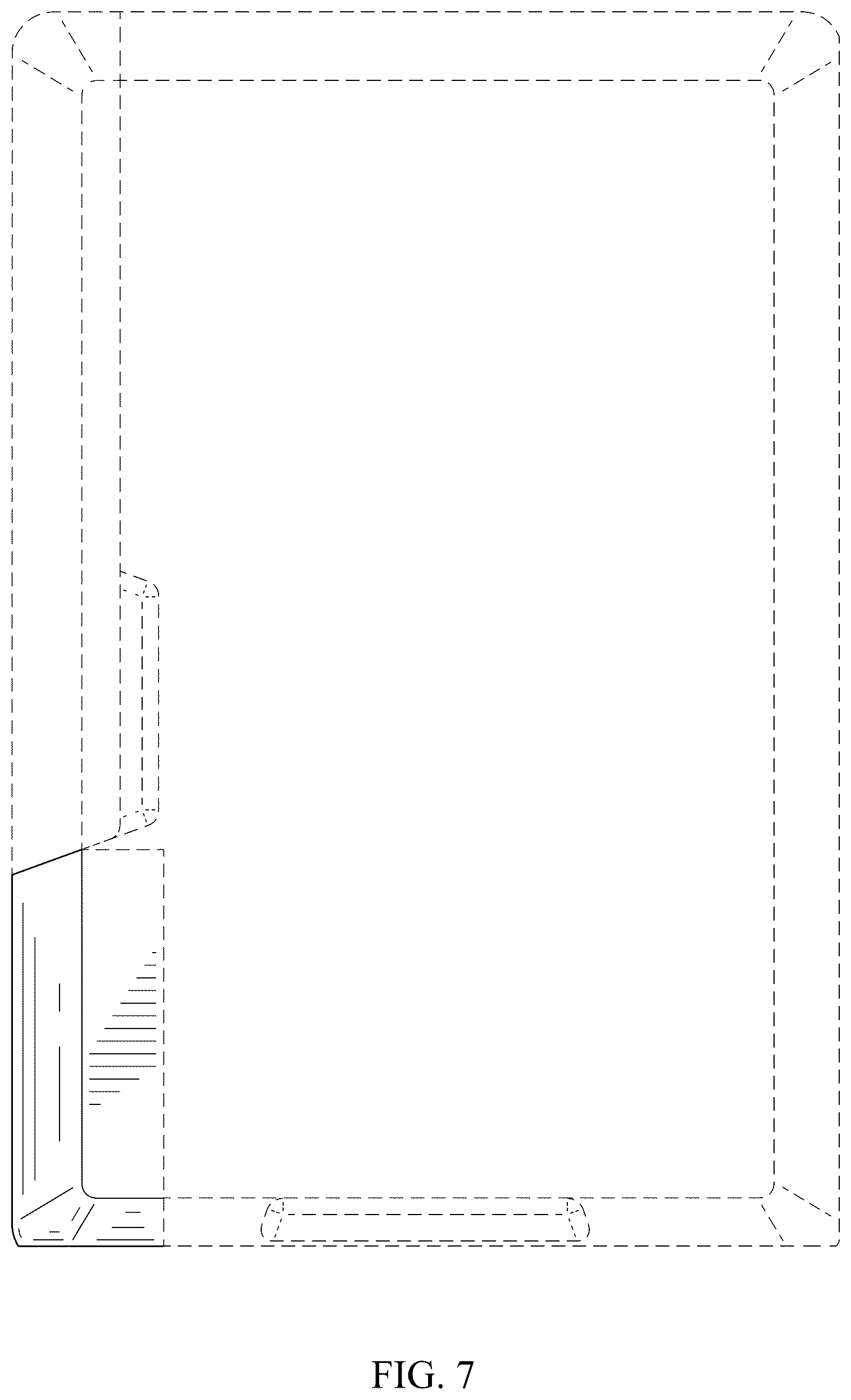 Patent USD1044890 Figure 7 – Inclined control panel for a three-dimensional printer