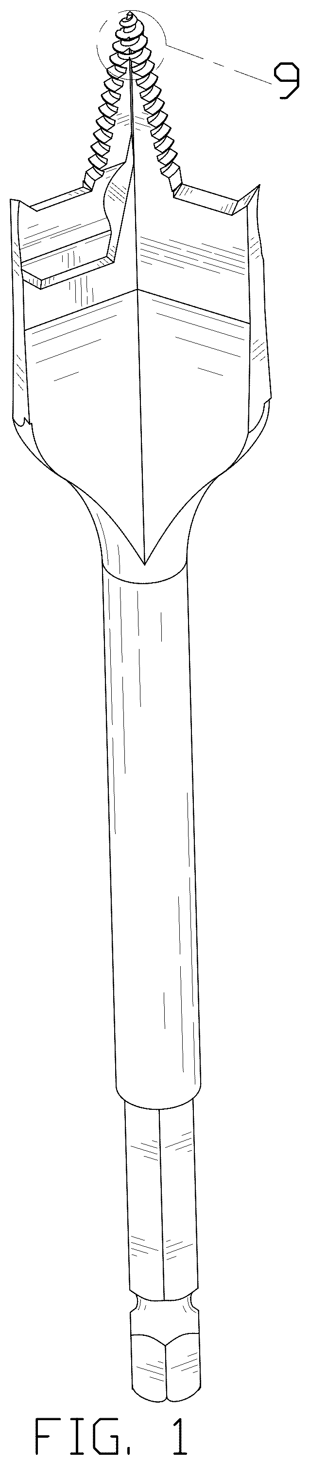 Patent USD1044893 — Spade drill bit — Figure 1