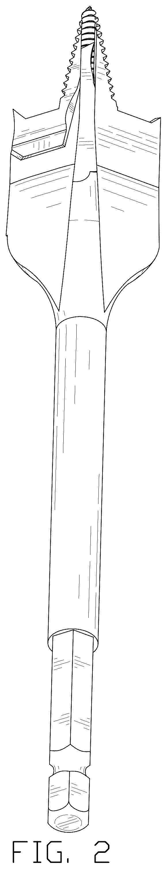 Patent USD1044893 Figure 2 – Spade drill bit