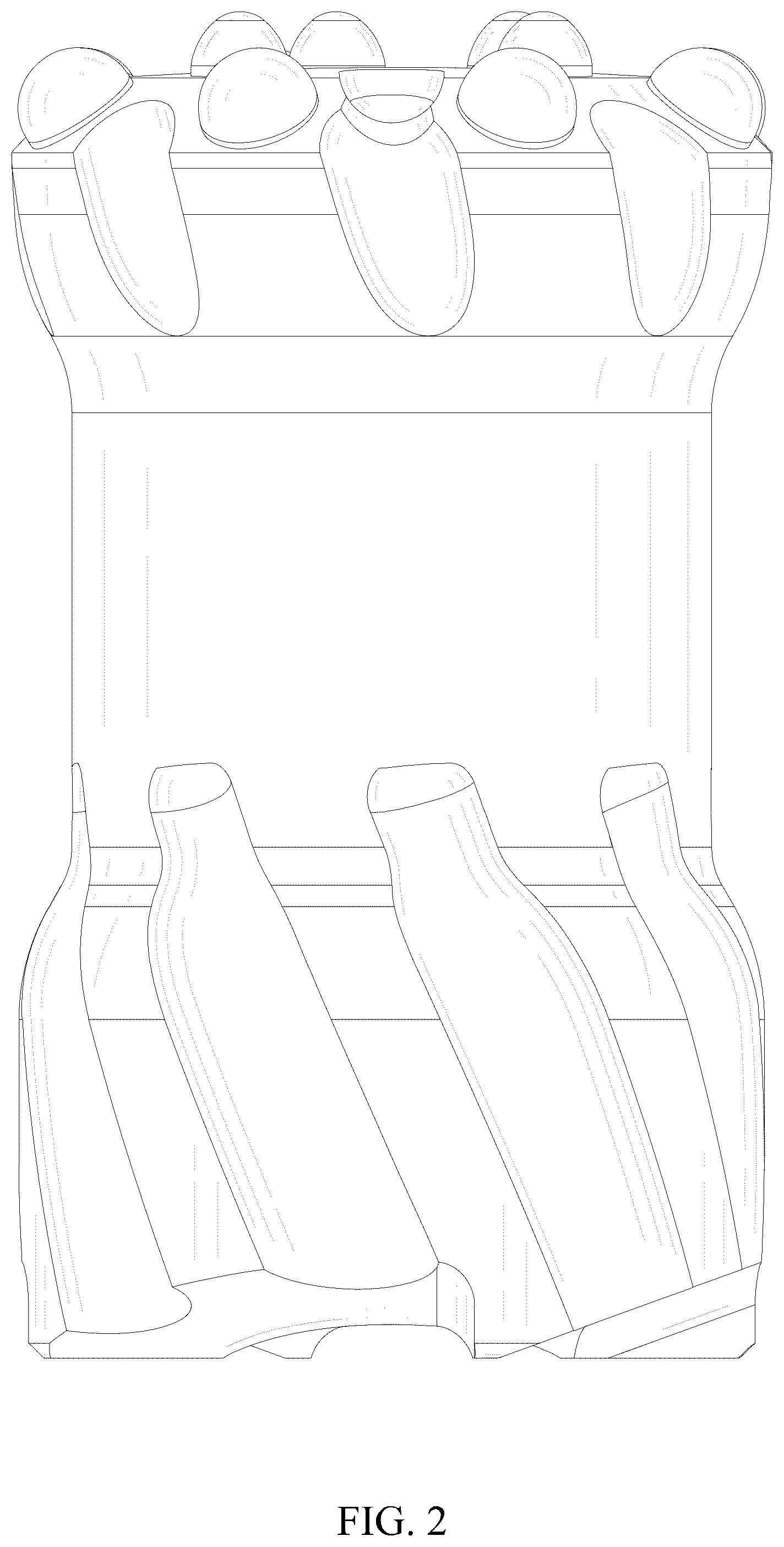 Patent USD1044894 Figure 2 – Button drill bit