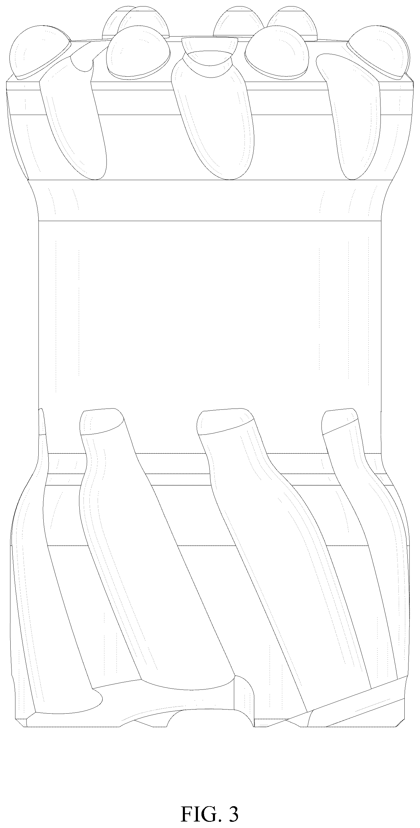 Patent USD1044894 Figure 3 – Button drill bit