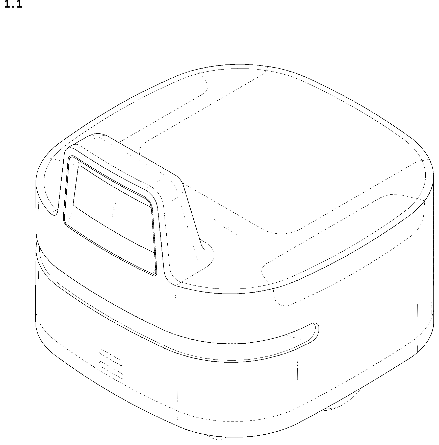 Patent USD1044901 — Driving device for delivery robot — Figure 1