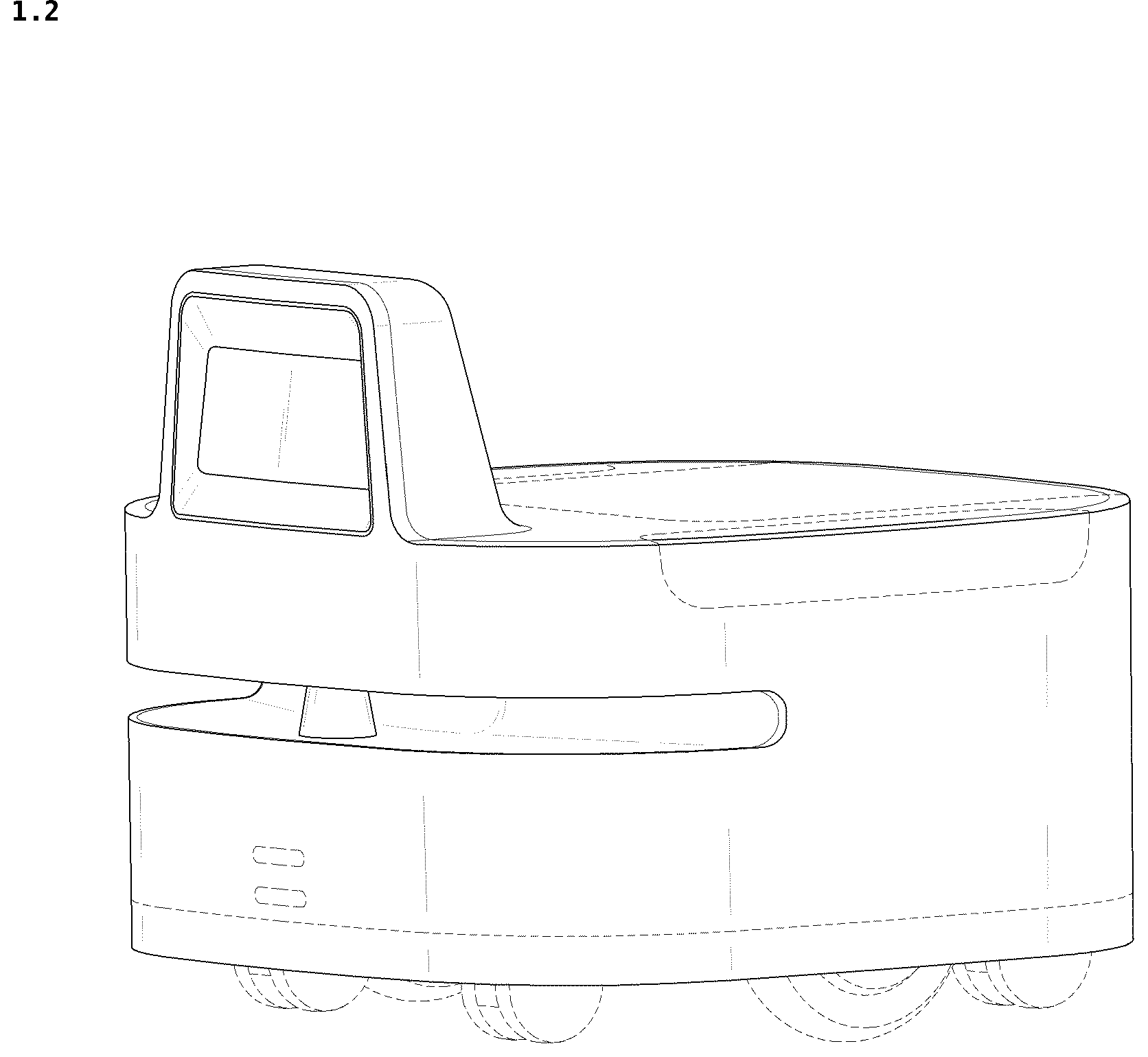 Patent USD1044901 Figure 2 – Driving device for delivery robot