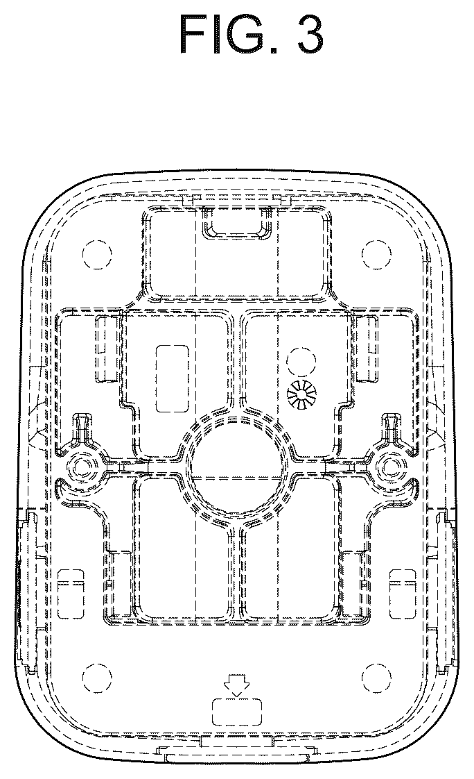 Patent USD1044905 Figure 3 – Holding stand for incorporating surveillance camera