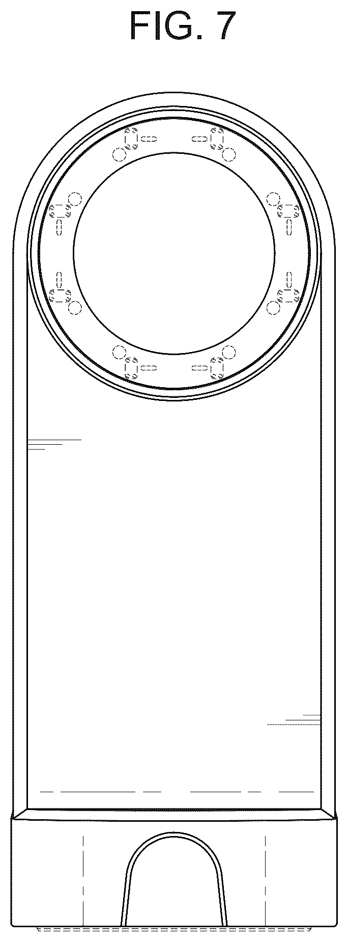 Patent USD1044905 Figure 7 – Holding stand for incorporating surveillance camera