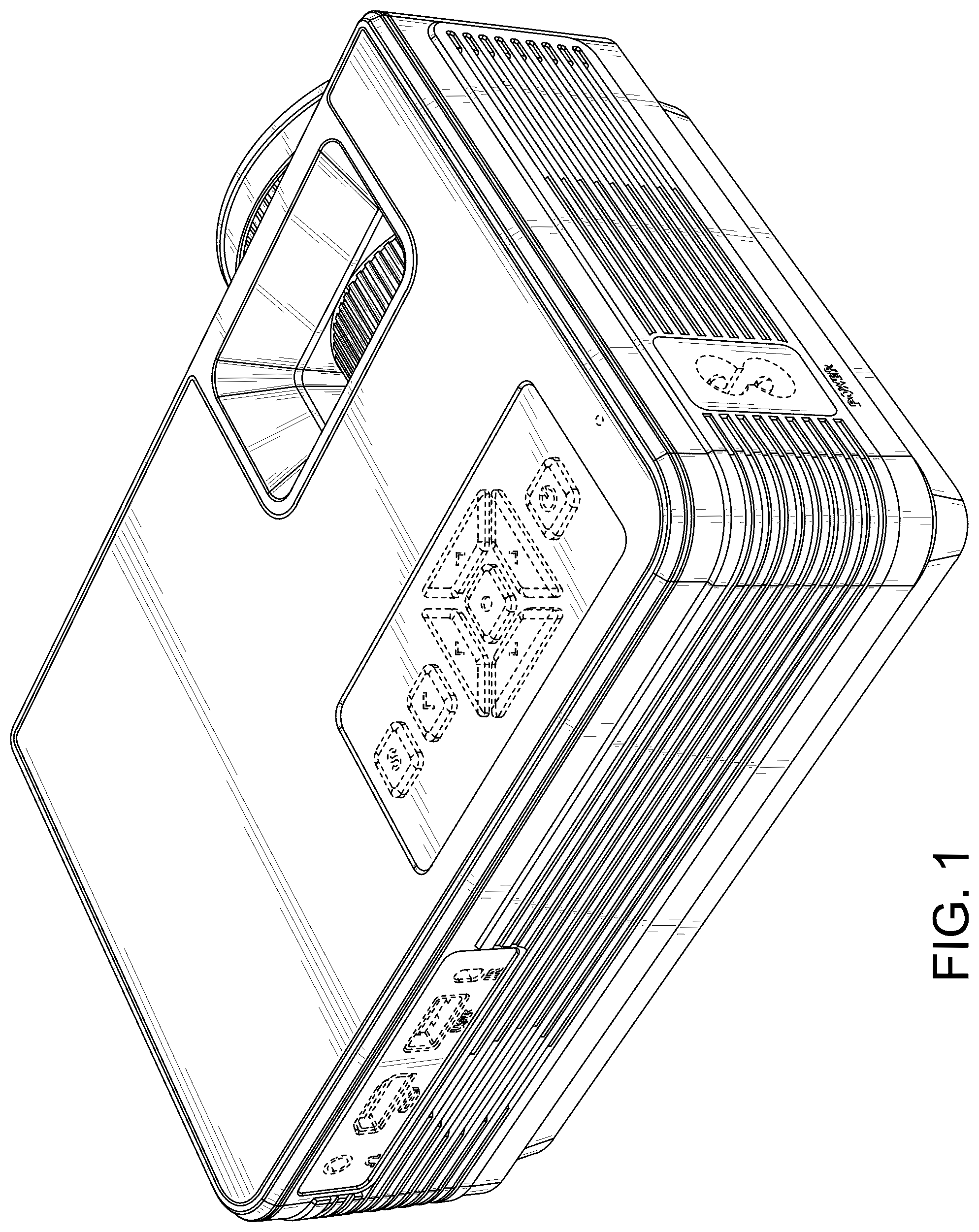 Patent USD1044911 Figure 1 – Projector
