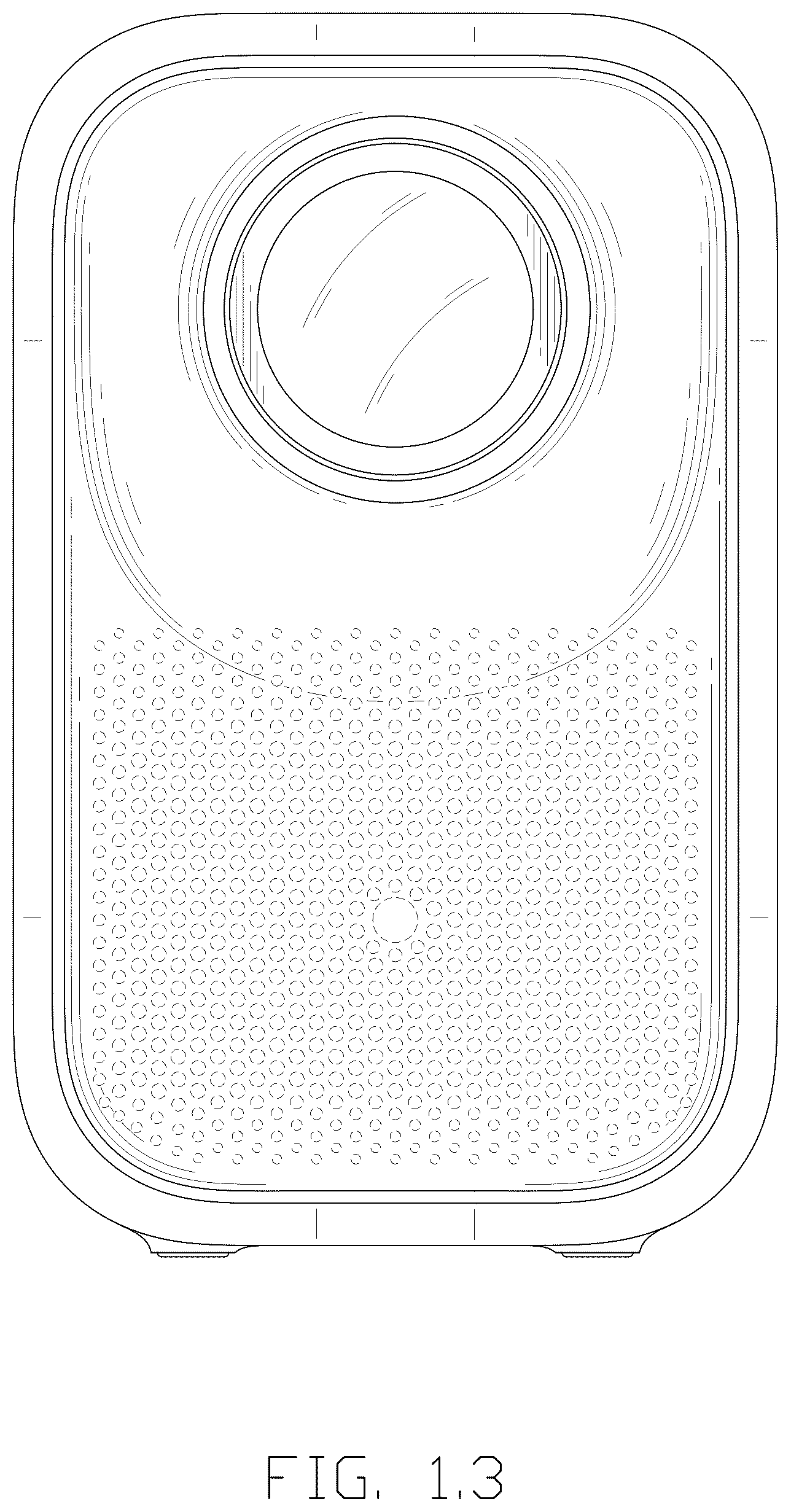Patent USD1044912 Figure 3 – Projector
