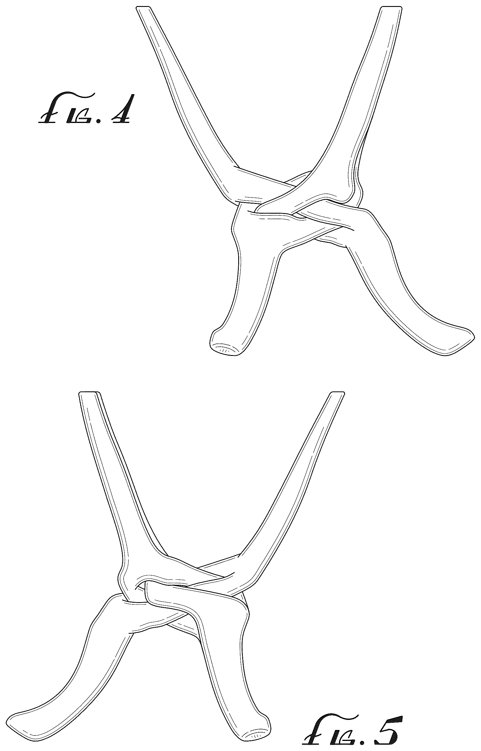 Patent USD1044913 Figure 3 – Intertwined tripod stand