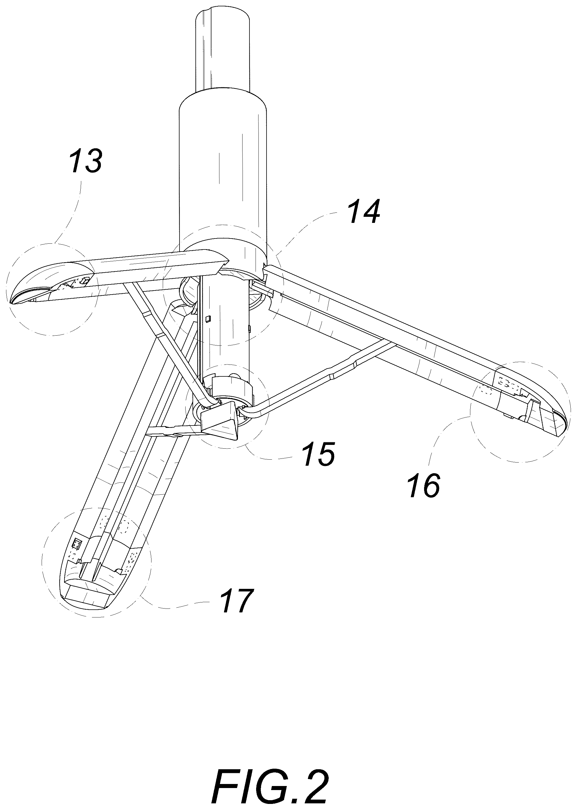 Patent USD1044914 Figure 2 – Phone tripod