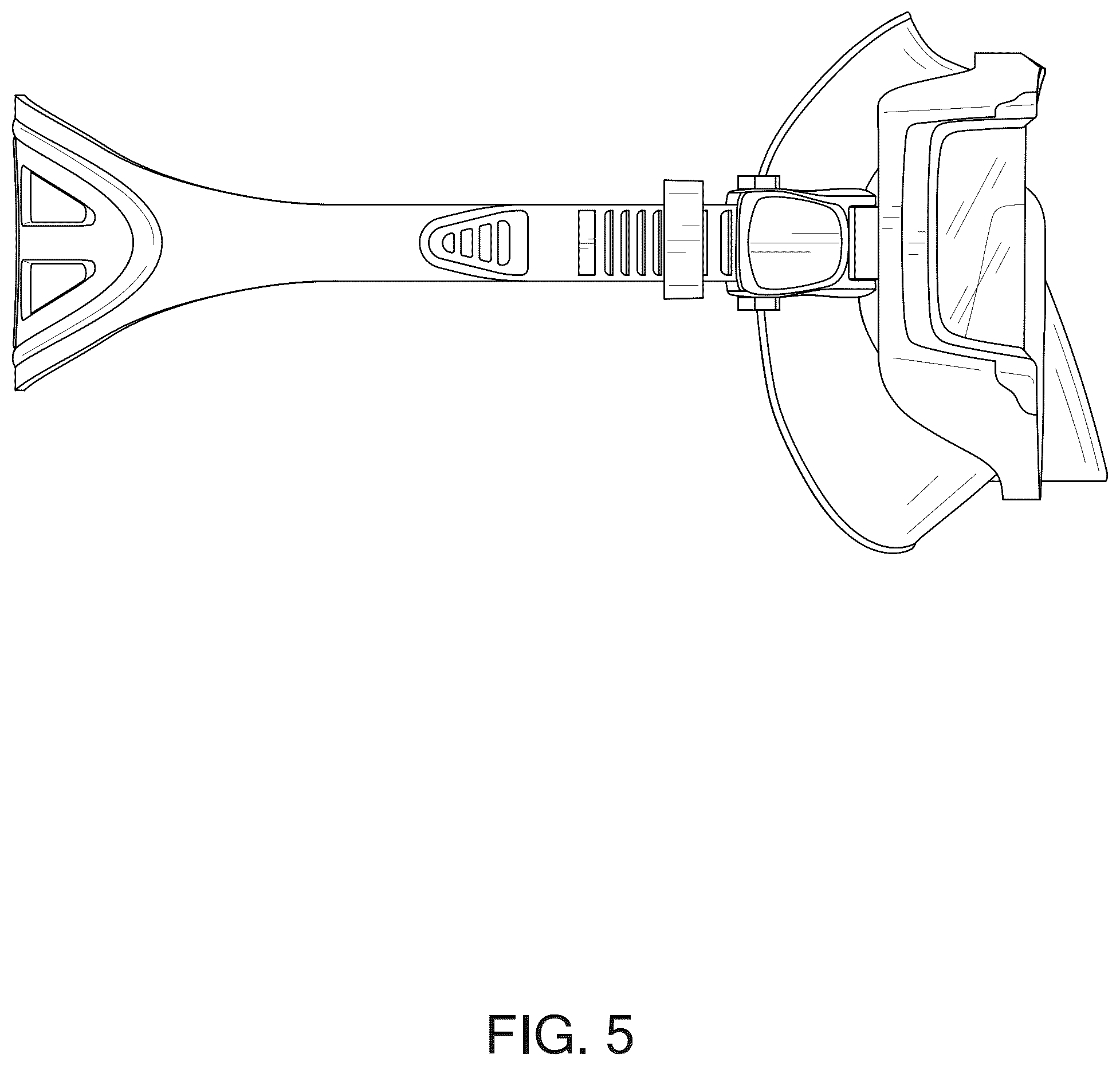 Patent USD1044917 Figure 5 – Swimming mask
