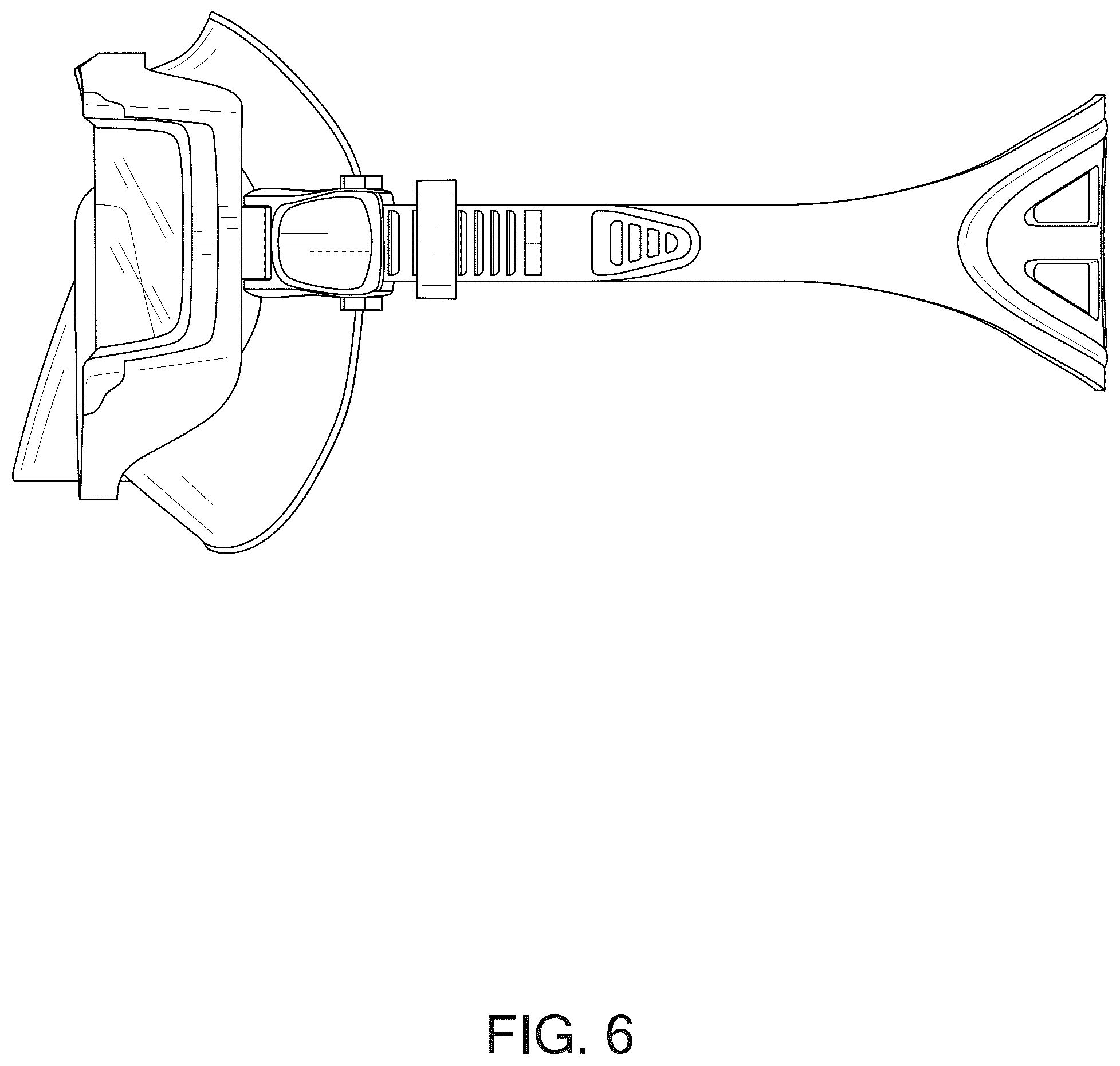 Patent USD1044917 Figure 6 – Swimming mask