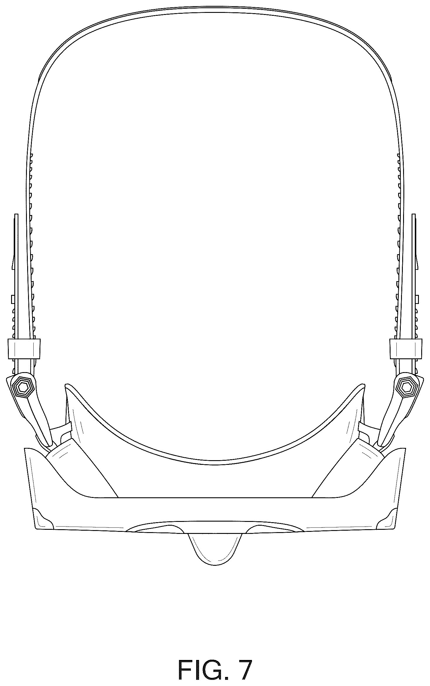Patent USD1044917 Figure 7 – Swimming mask