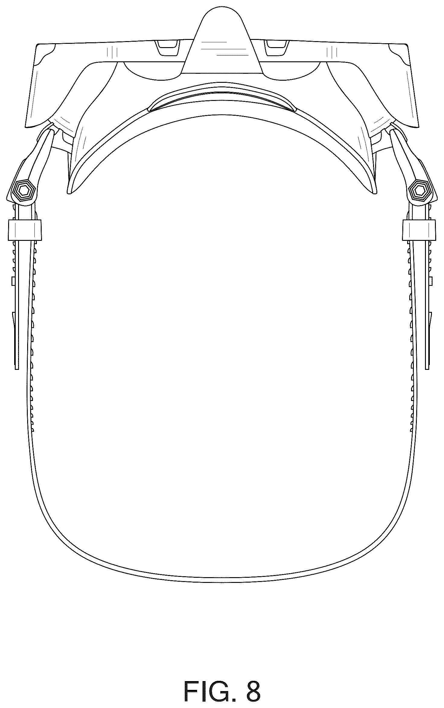 Patent USD1044917 Figure 8 – Swimming mask