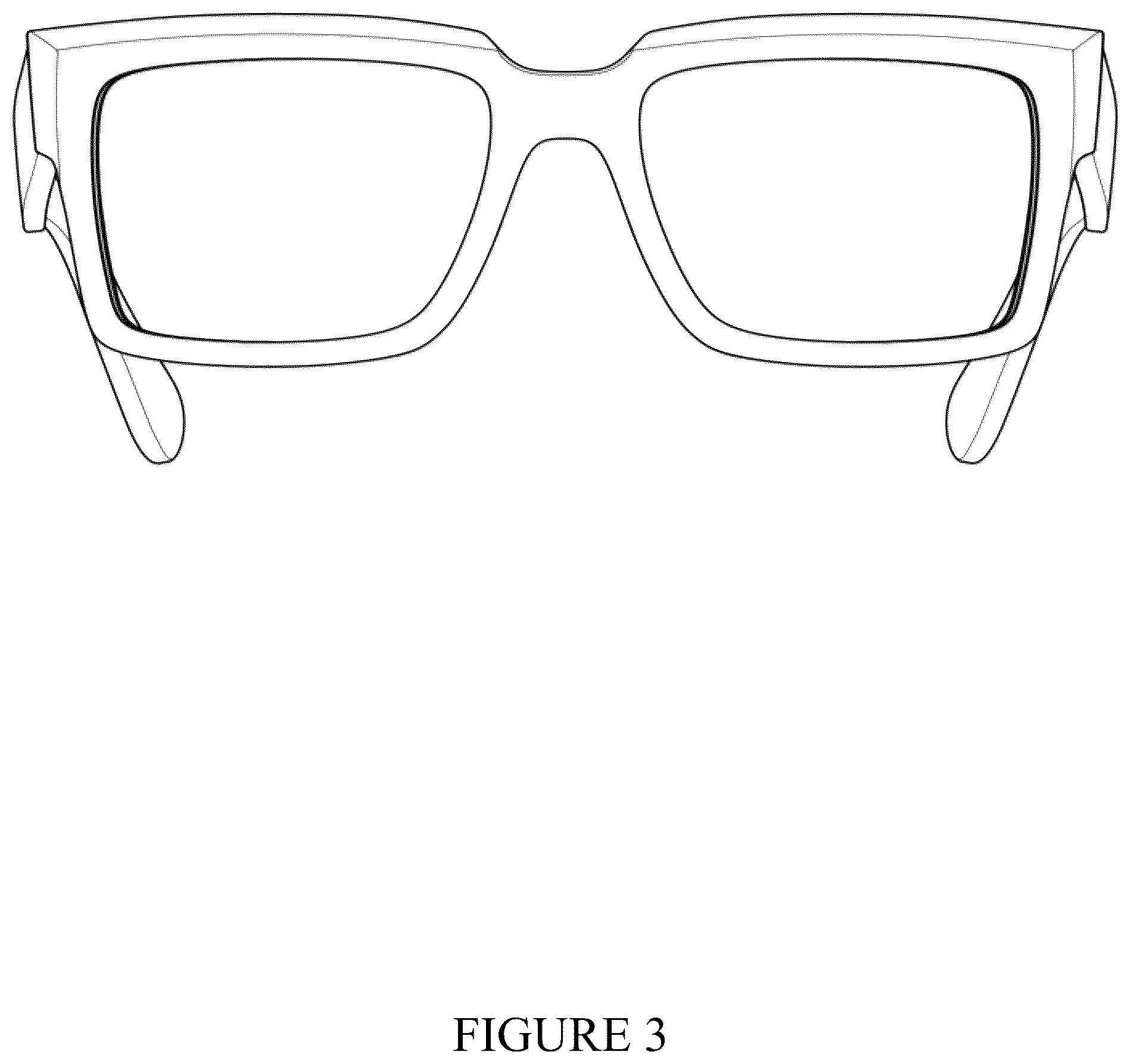 Patent USD1044918 Figure 3 – Glasses
