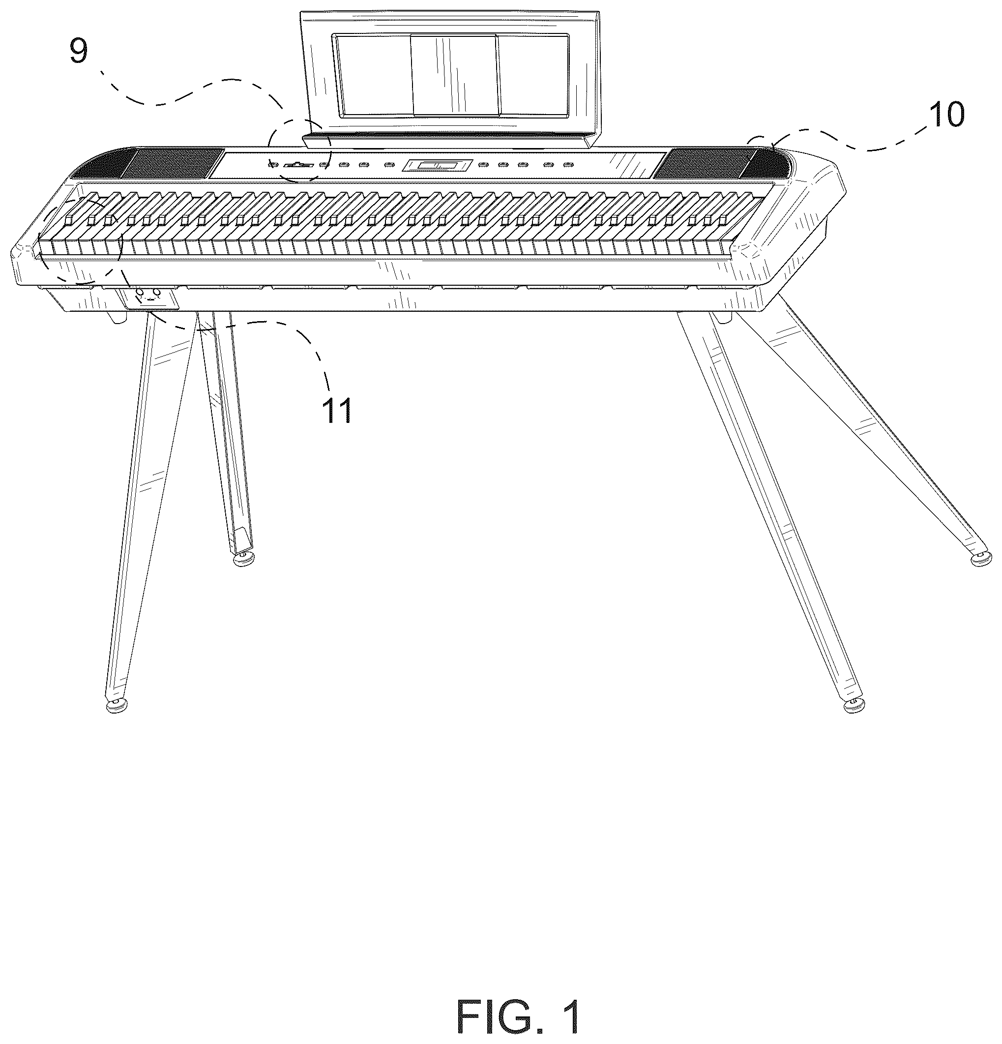 Patent USD1044920 Figure 1 – Electronic piano