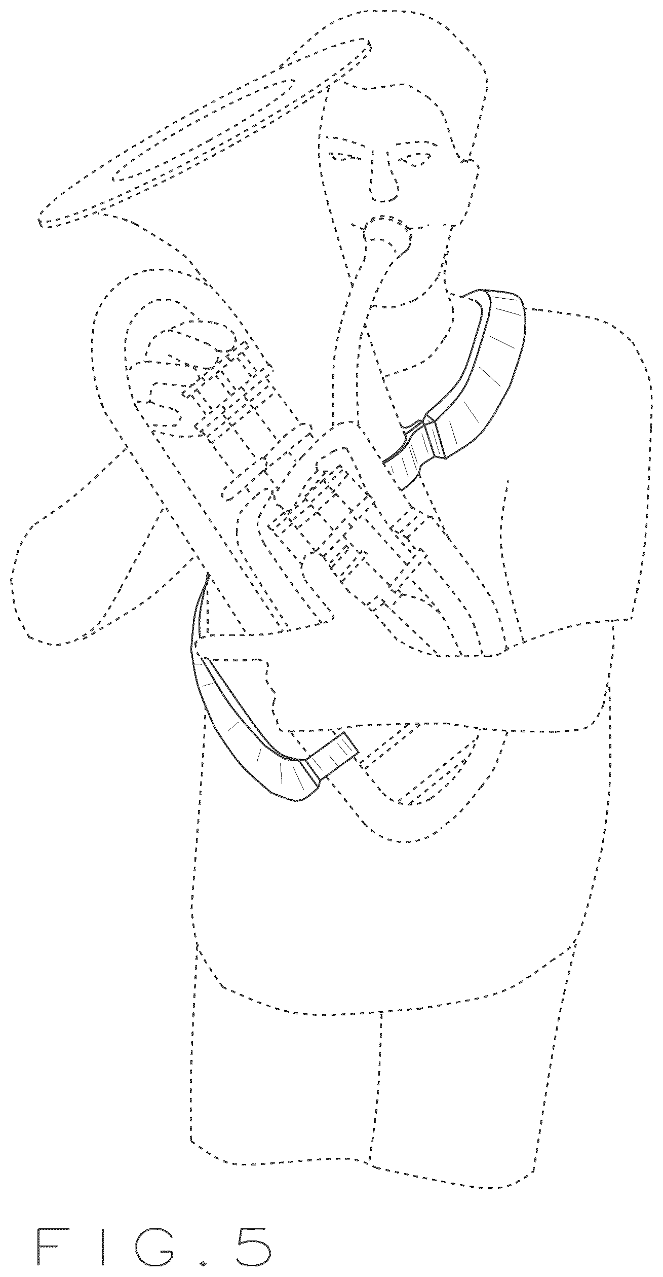 Patent USD1044923 Figure 2 – Harness for euphonium musical instrument