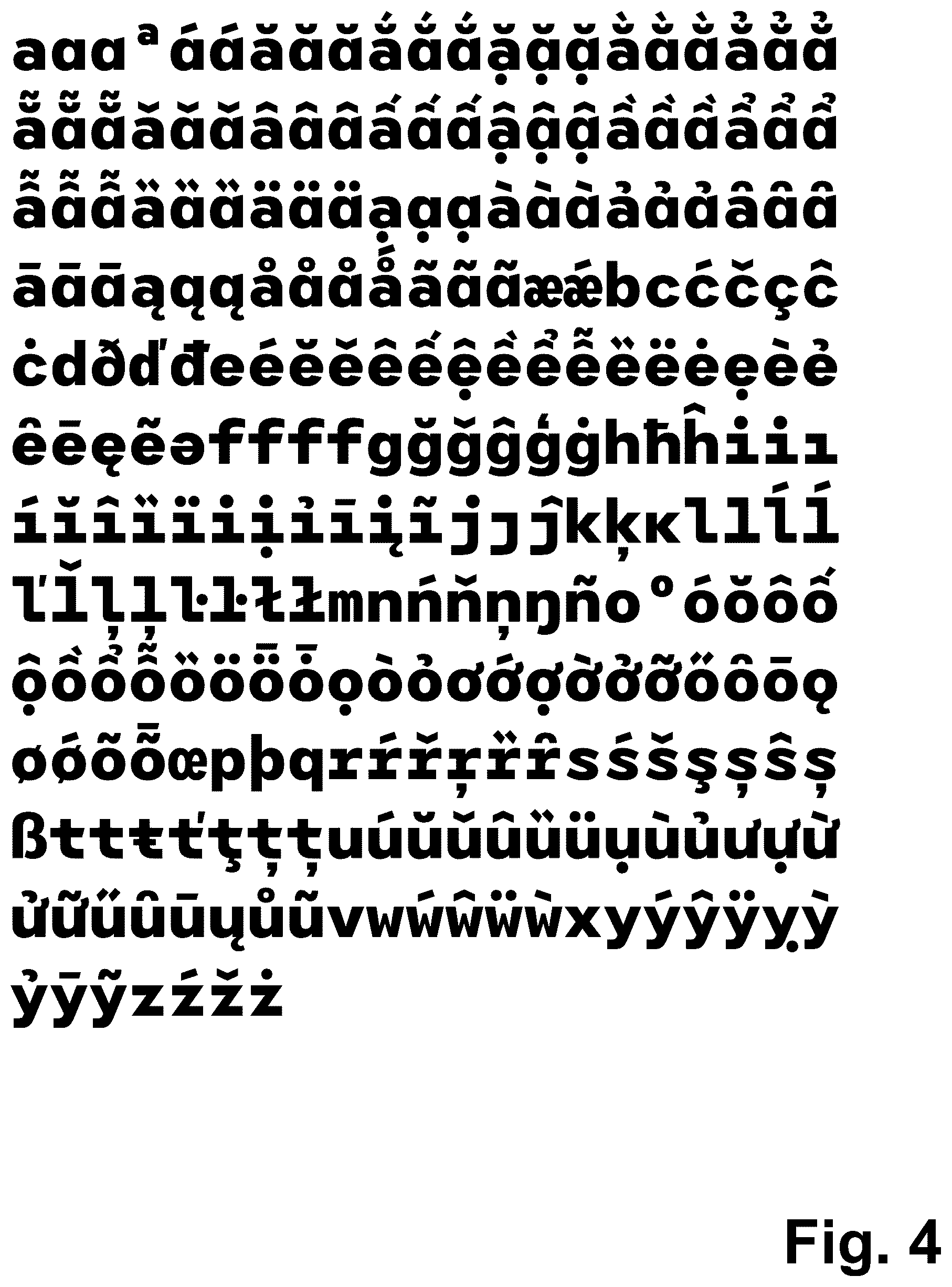 Patent USD1044928 Figure 4 – Type font
