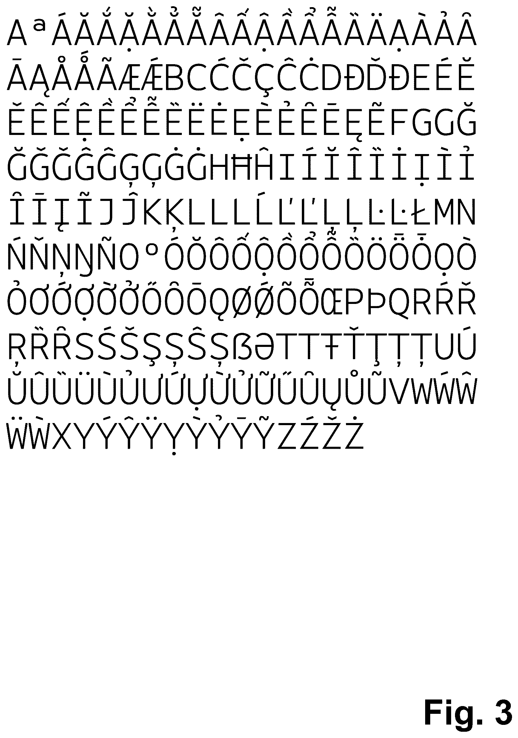 Patent USD1044931 Figure 3 – Type font