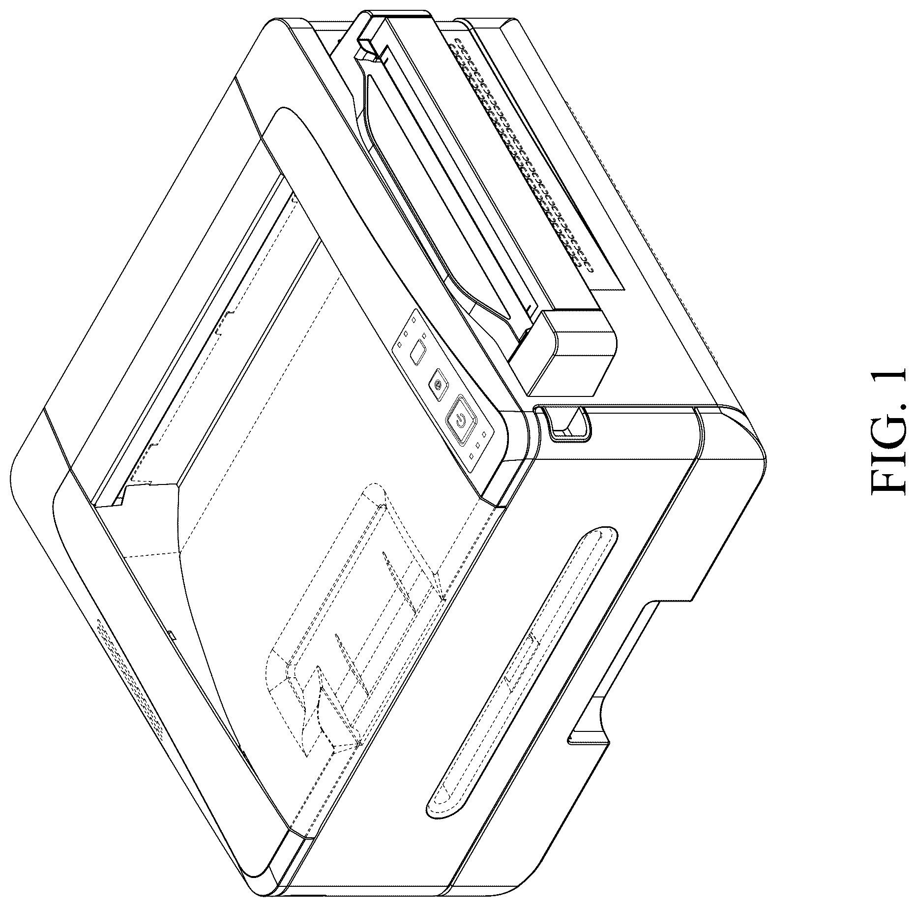 Patent USD1044933 Figure 1 – Multi-function printer