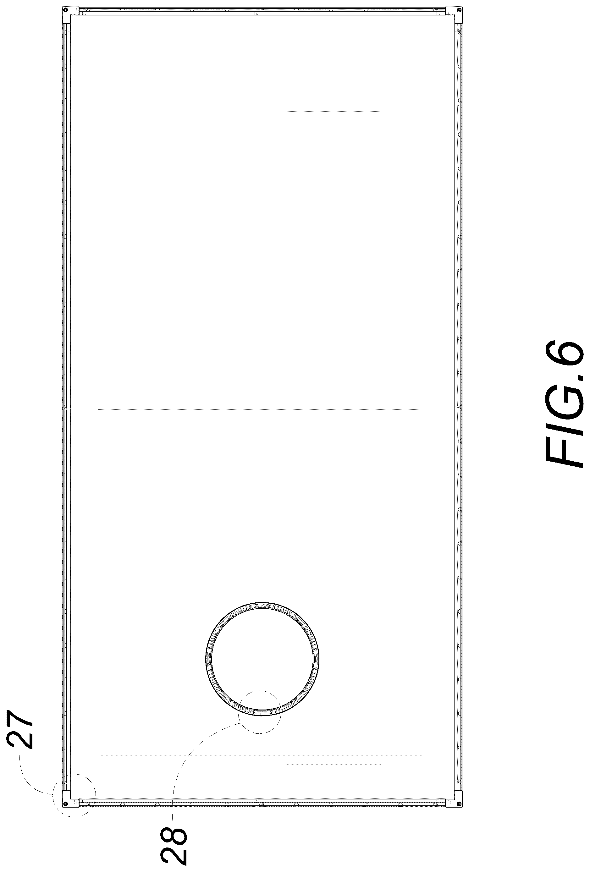 Patent USD1044953 Figure 6 – Cornhole board