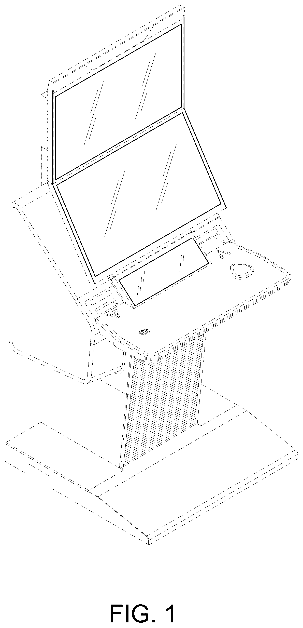 Patent USD1044954 Figure 1 – Gaming machine