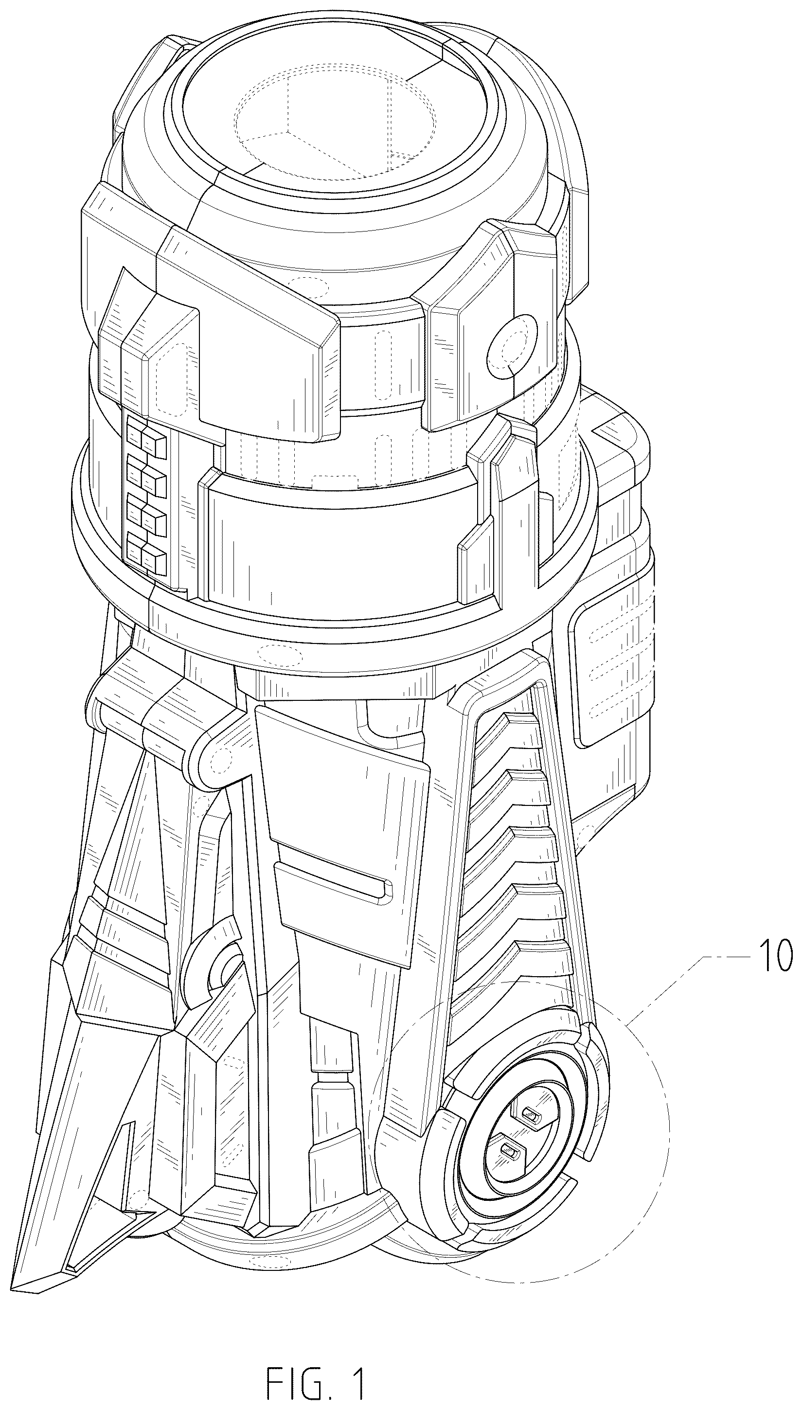 Patent USD1044959 Figure 1 – Bubble machine
