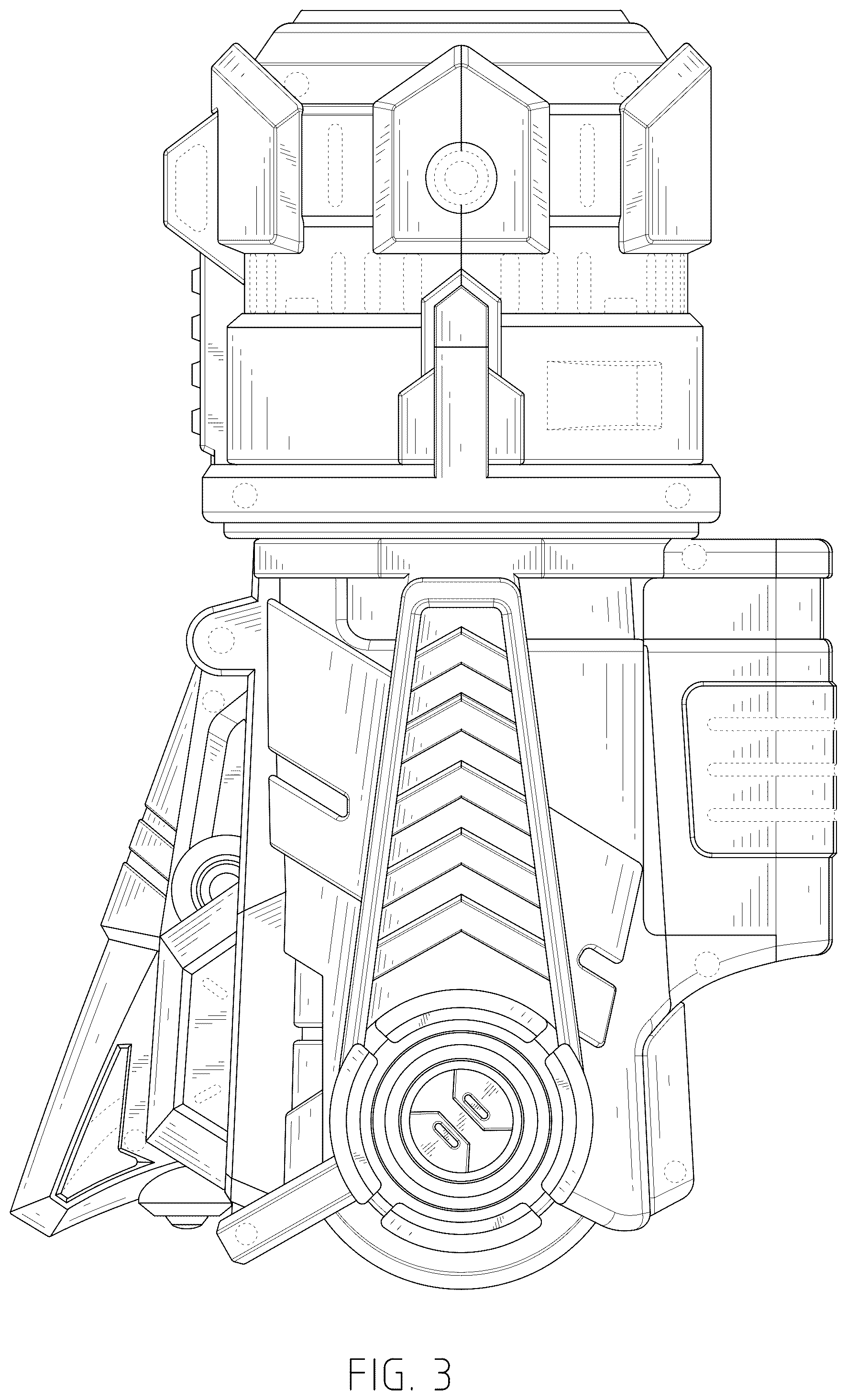 Patent USD1044959 Figure 3 – Bubble machine