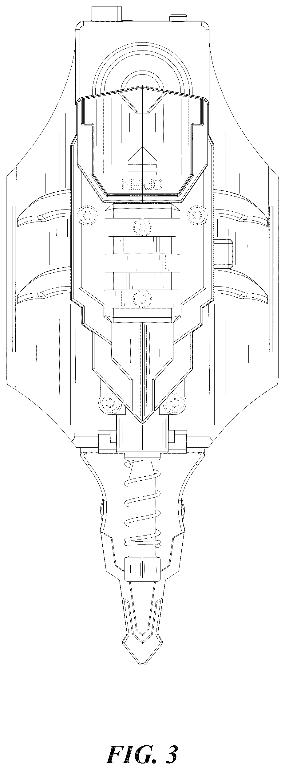 Patent USD1044965 Figure 3 – Toy for launcher