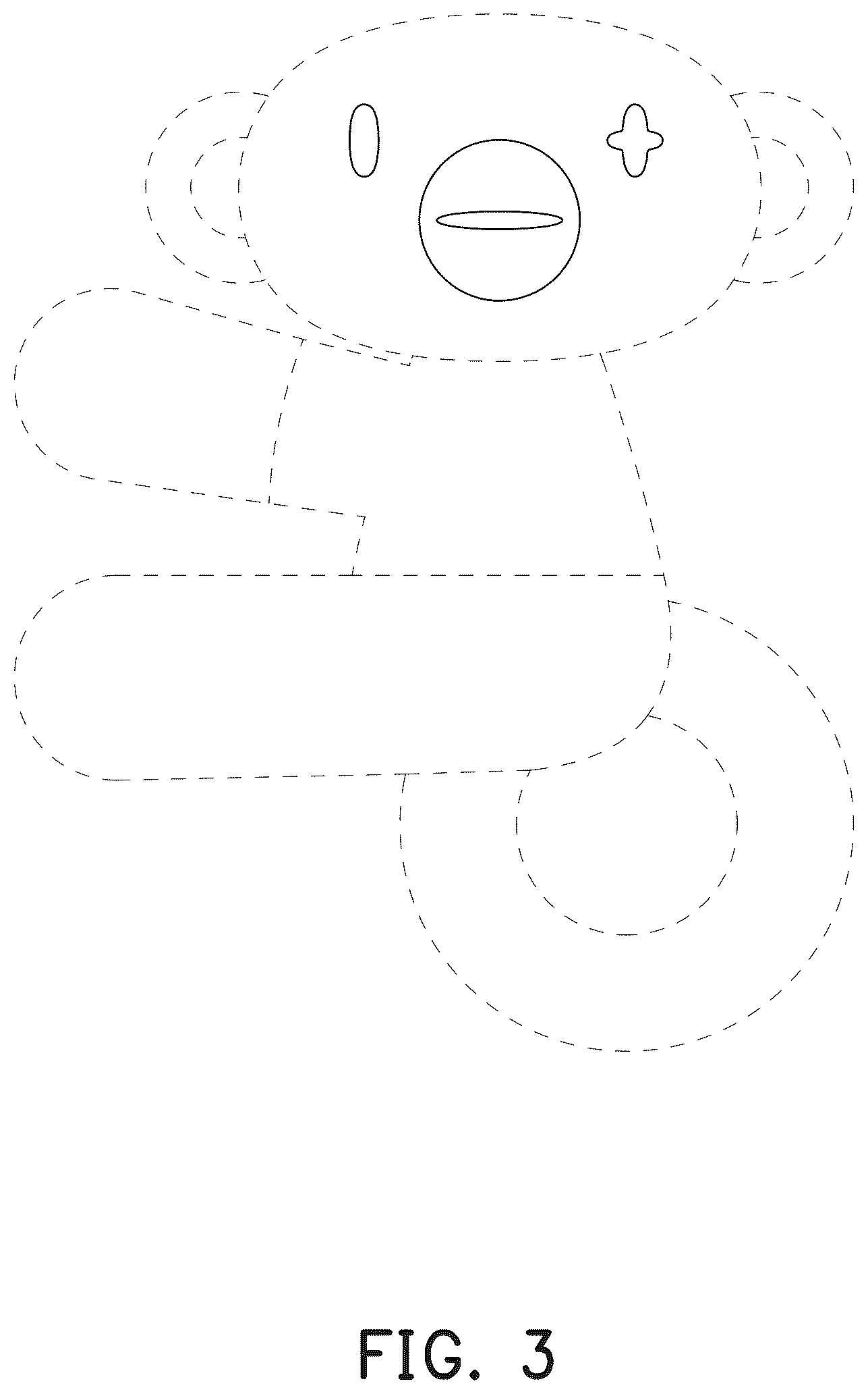 Patent USD1044970 Figure 3 – Pattern for doll