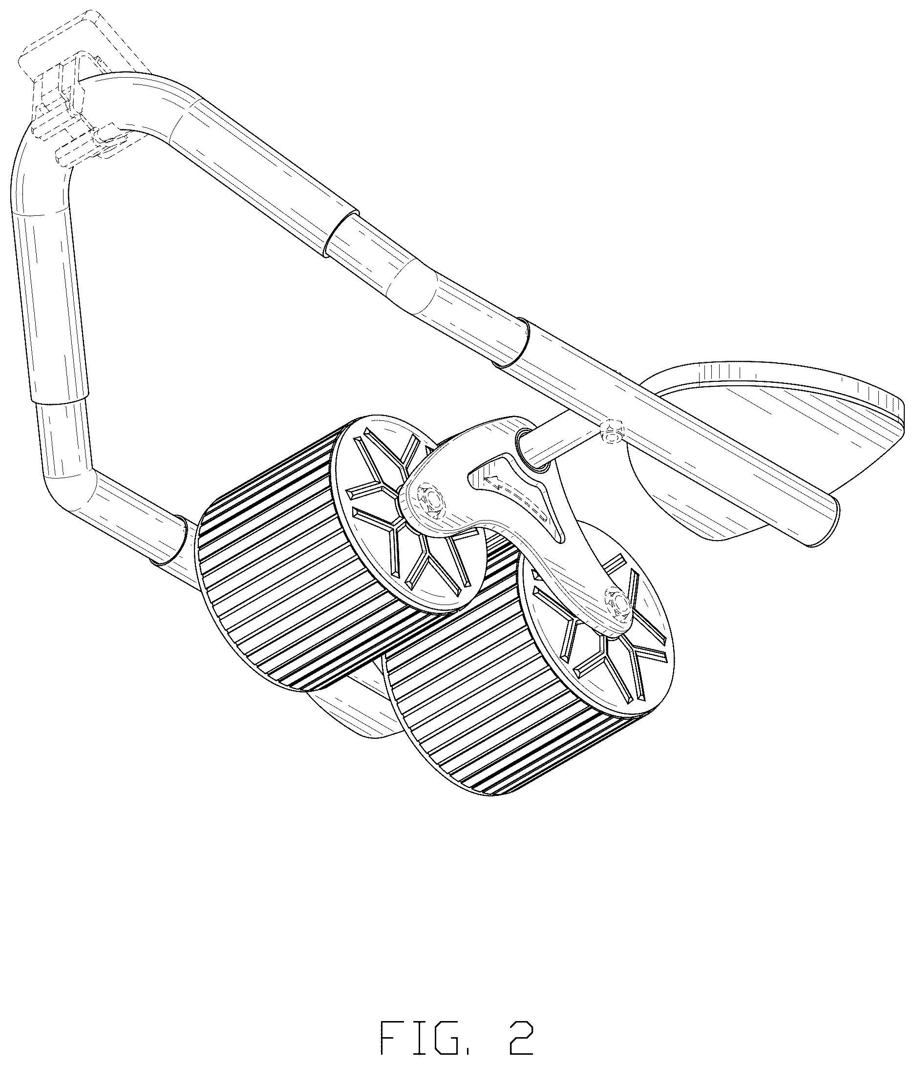 Patent USD1044974 Figure 2 – Abdominal wheel