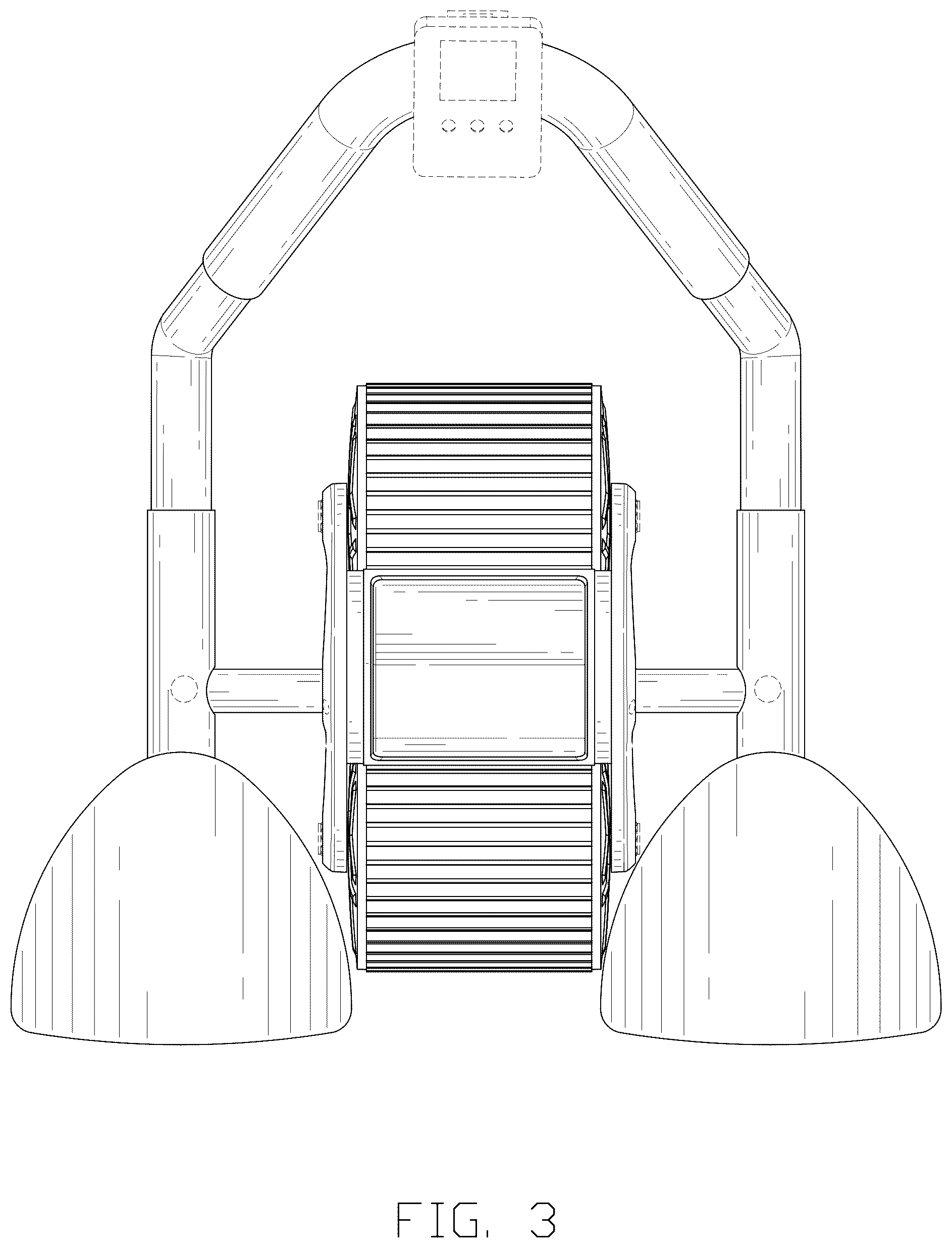Patent USD1044974 Figure 3 – Abdominal wheel