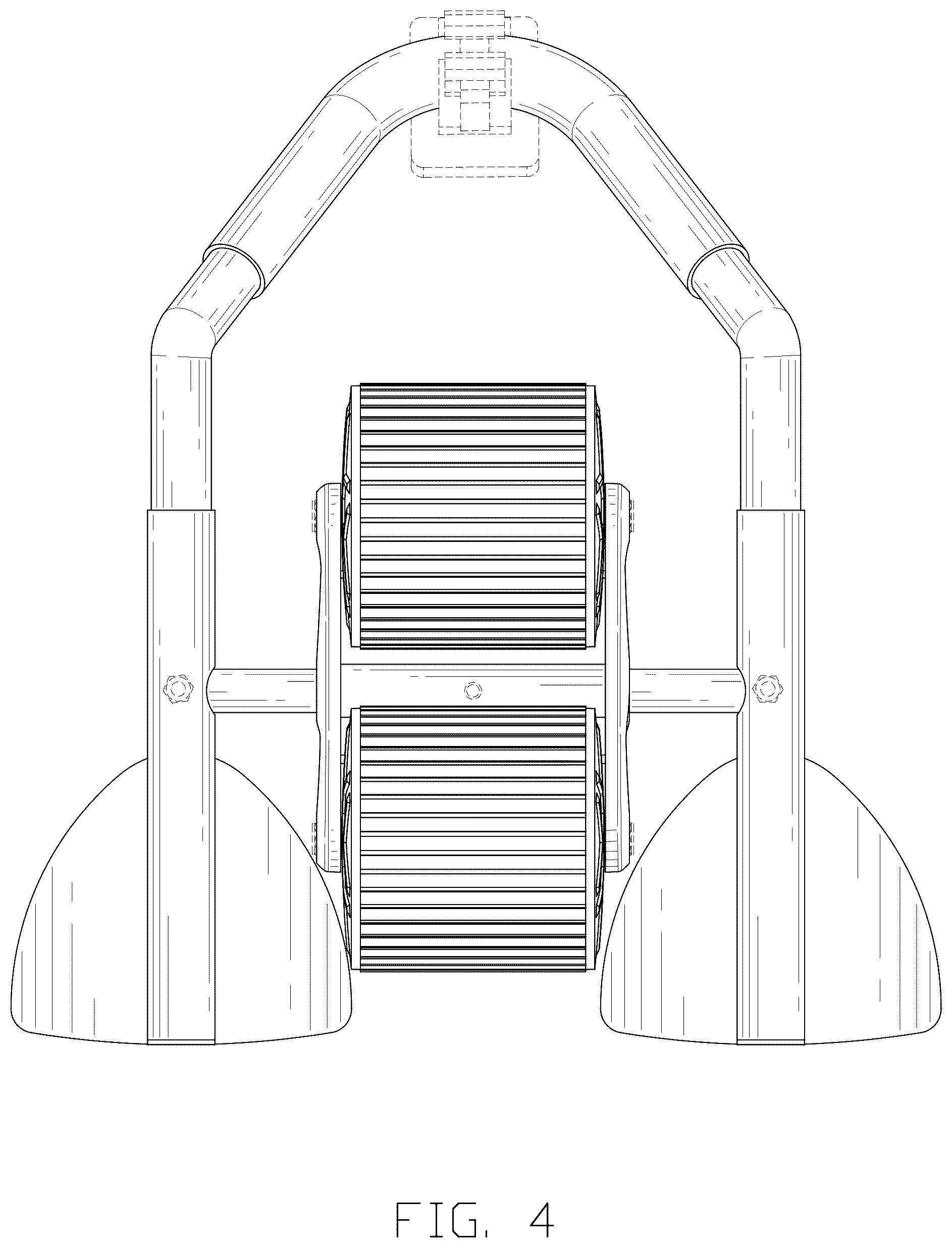 Patent USD1044974 Figure 4 – Abdominal wheel