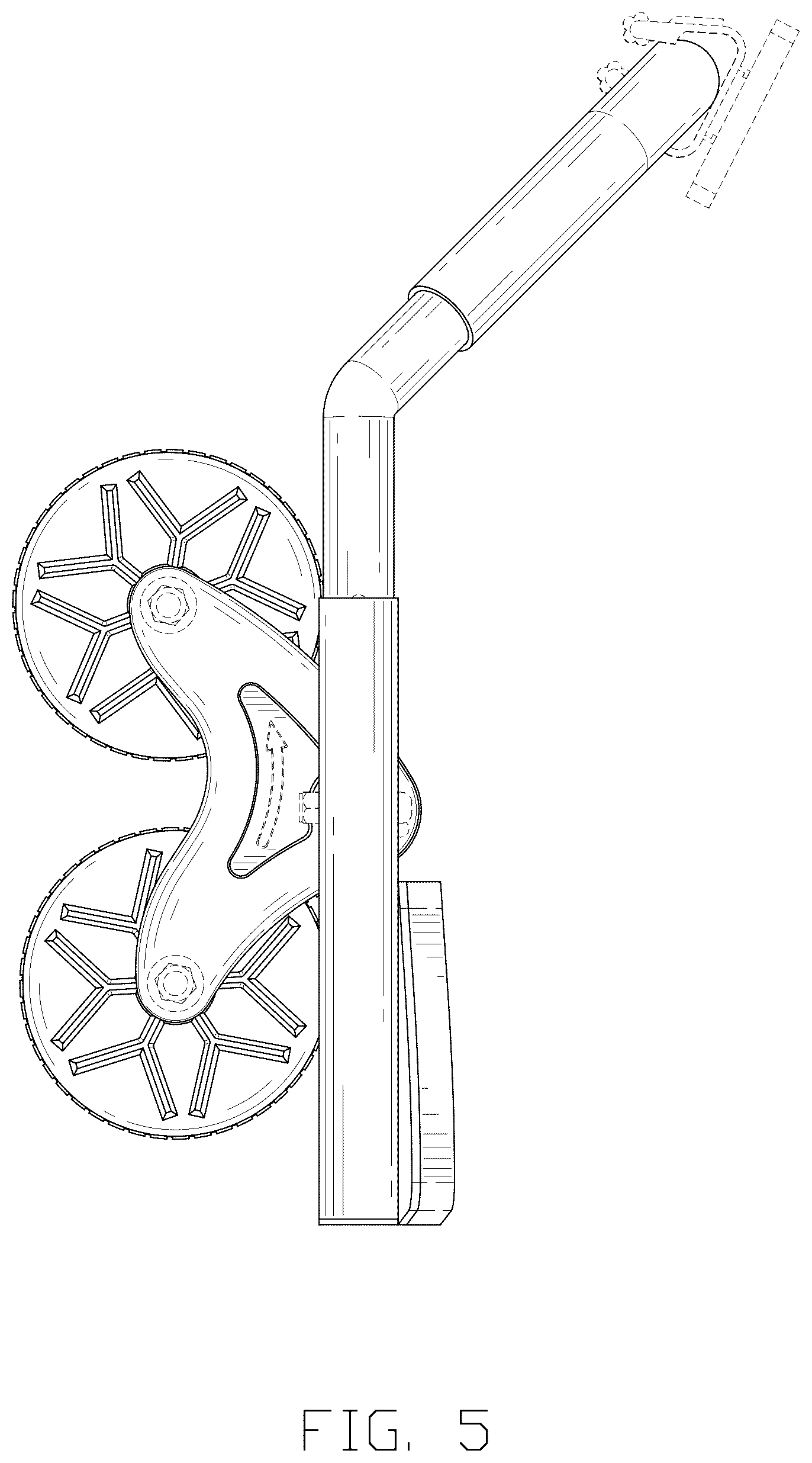 Patent USD1044974 Figure 5 – Abdominal wheel