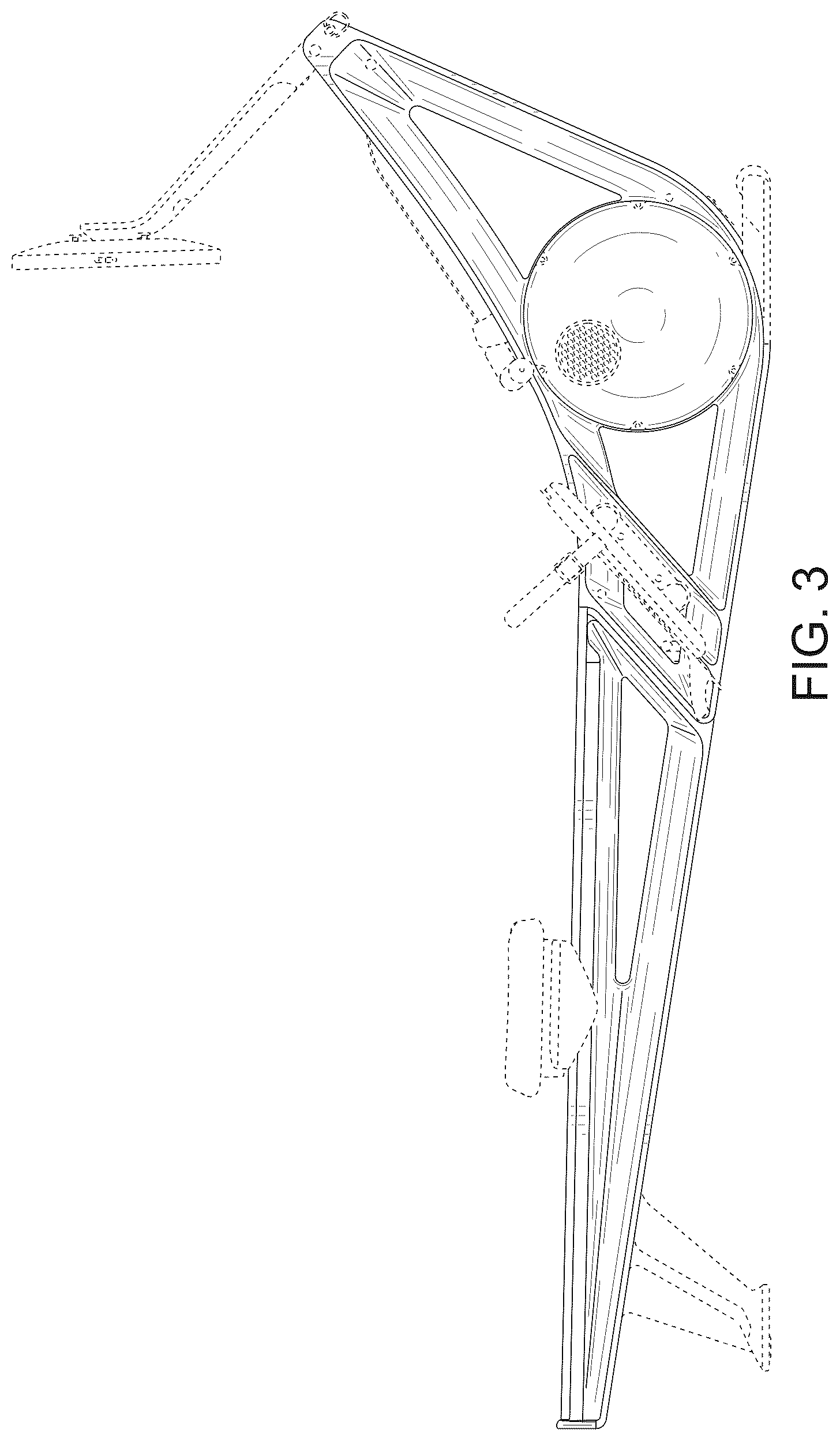 Patent USD1044975 Figure 3 – Exercise machine