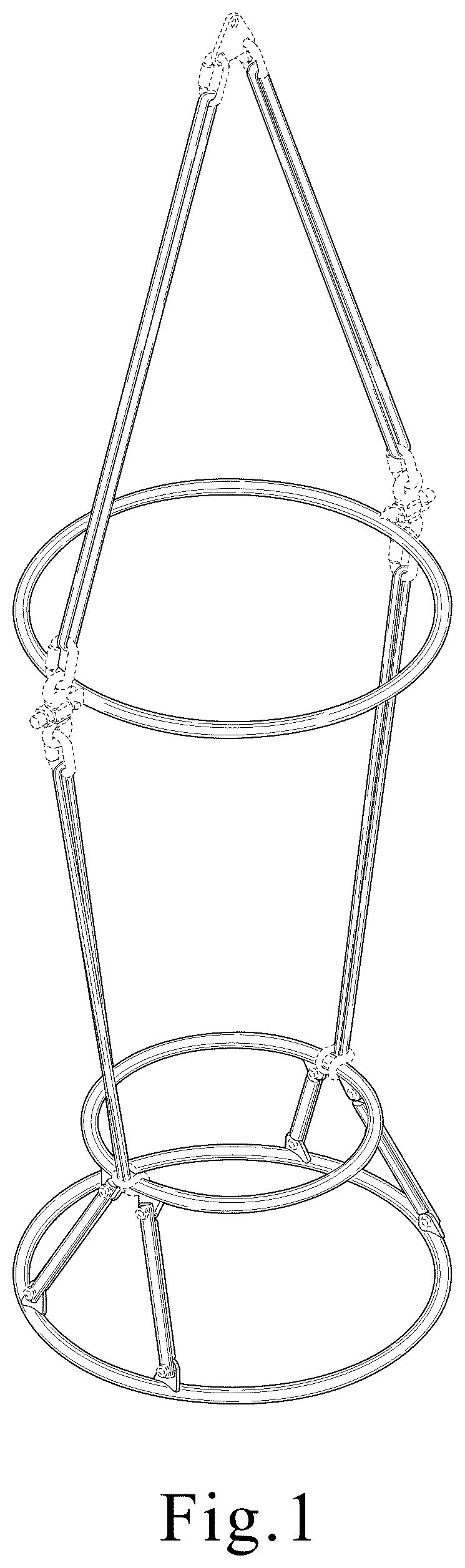Patent USD1044991 Figure 1 – Aerial acrobatic apparatus