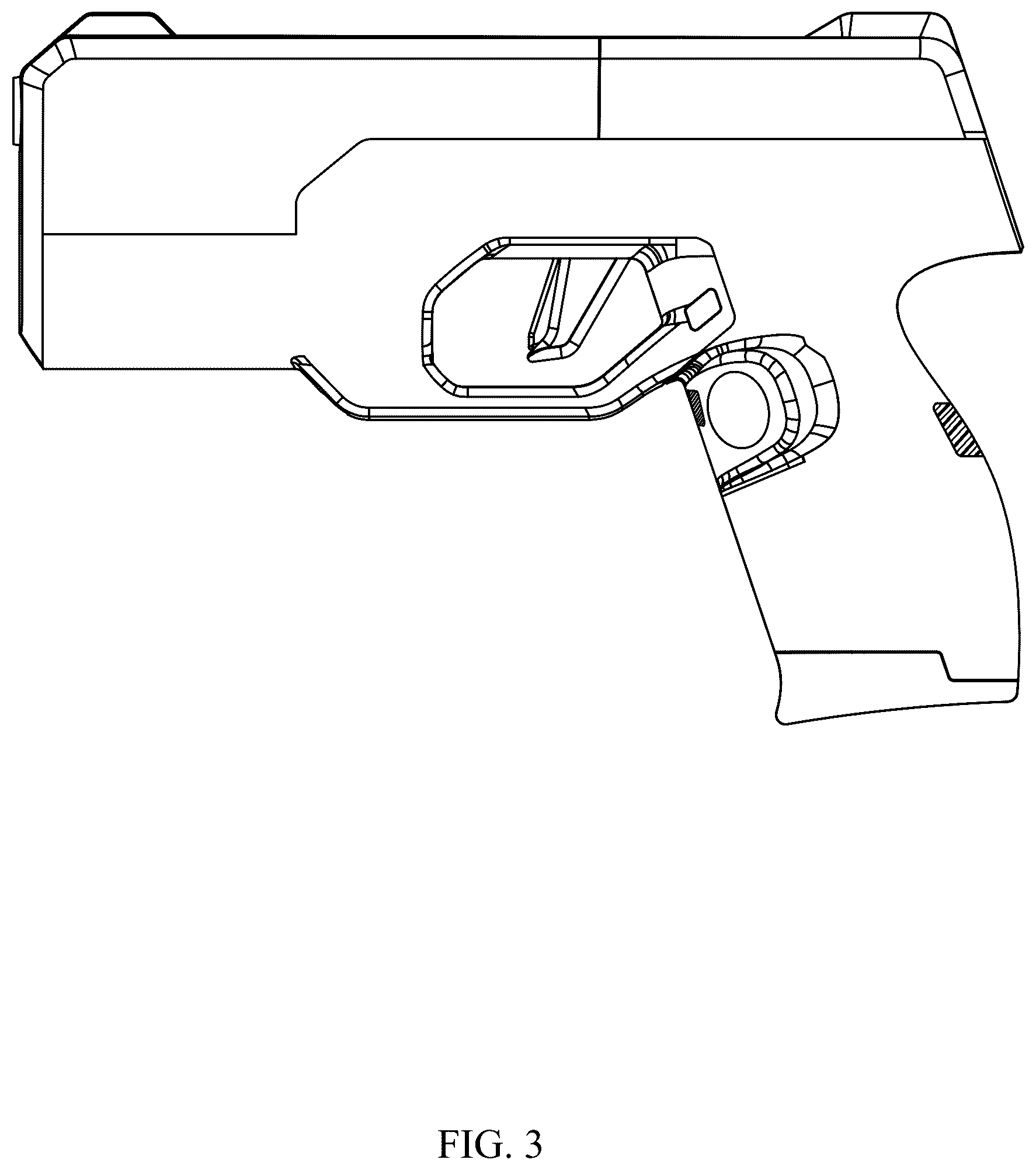 Patent USD1044994 Figure 3 – Pistol