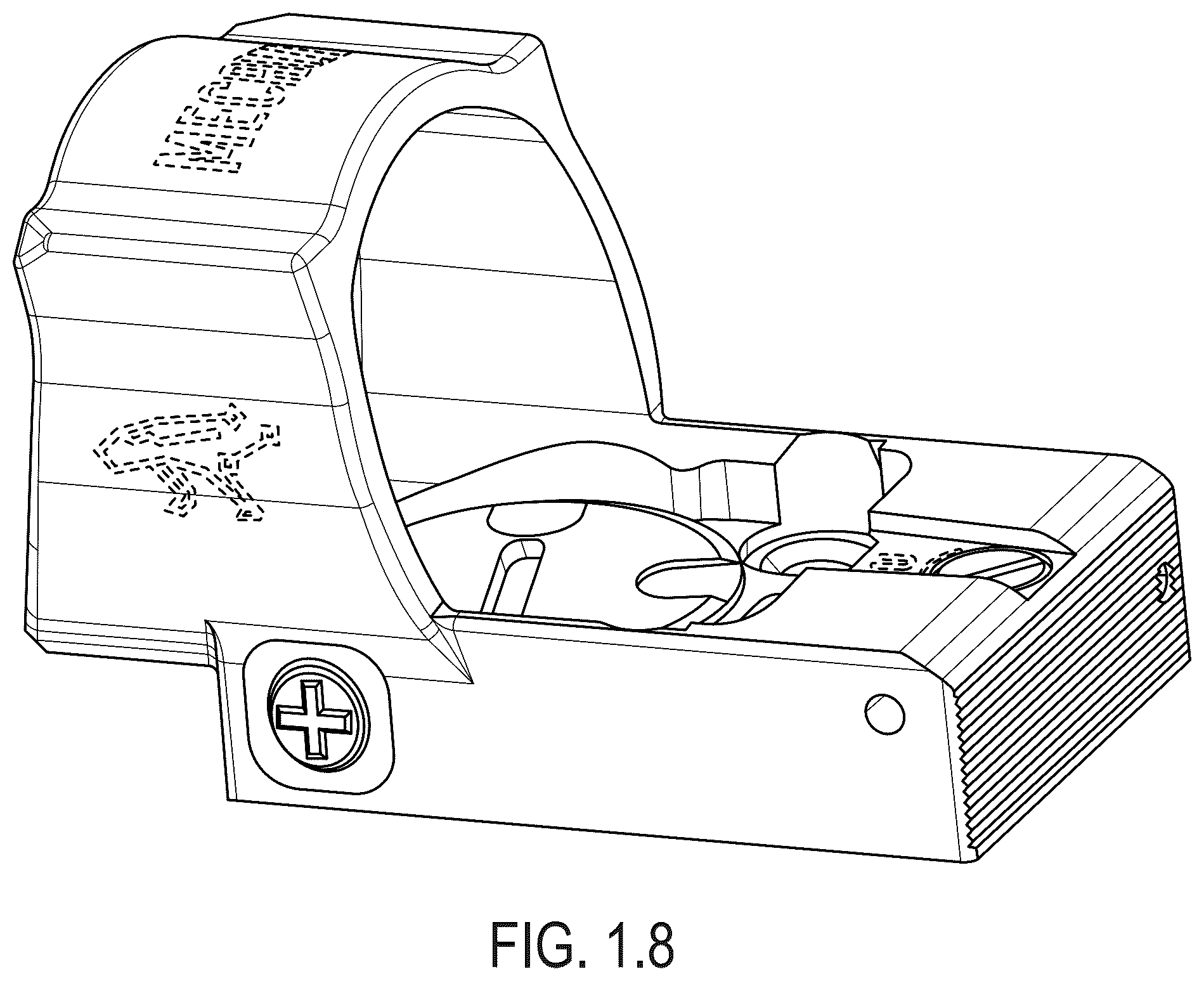 Patent USD1045002 Figure 8 – Gun sight