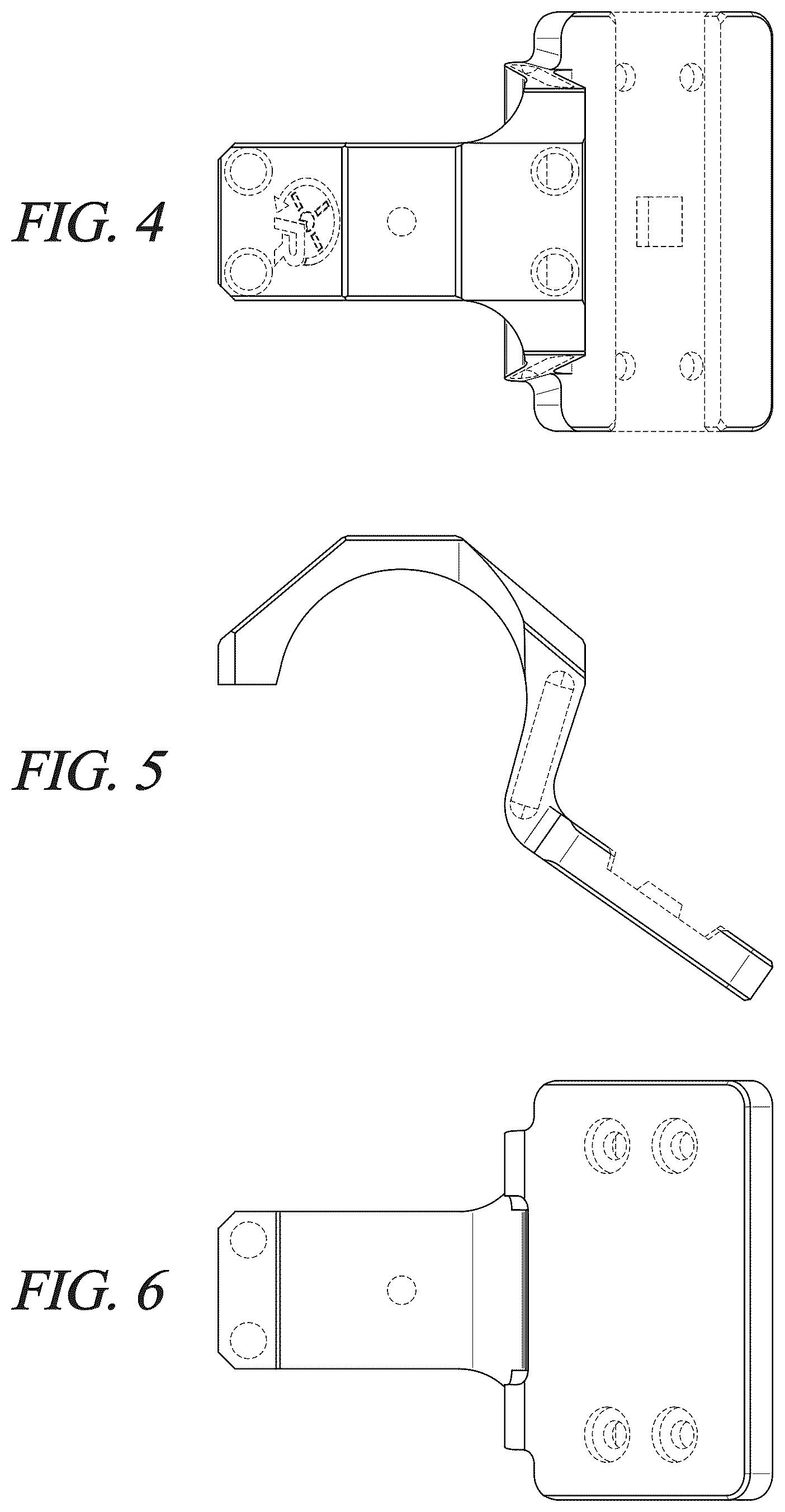 Patent USD1045003 Figure 2 – Offset optic mount for a firearm