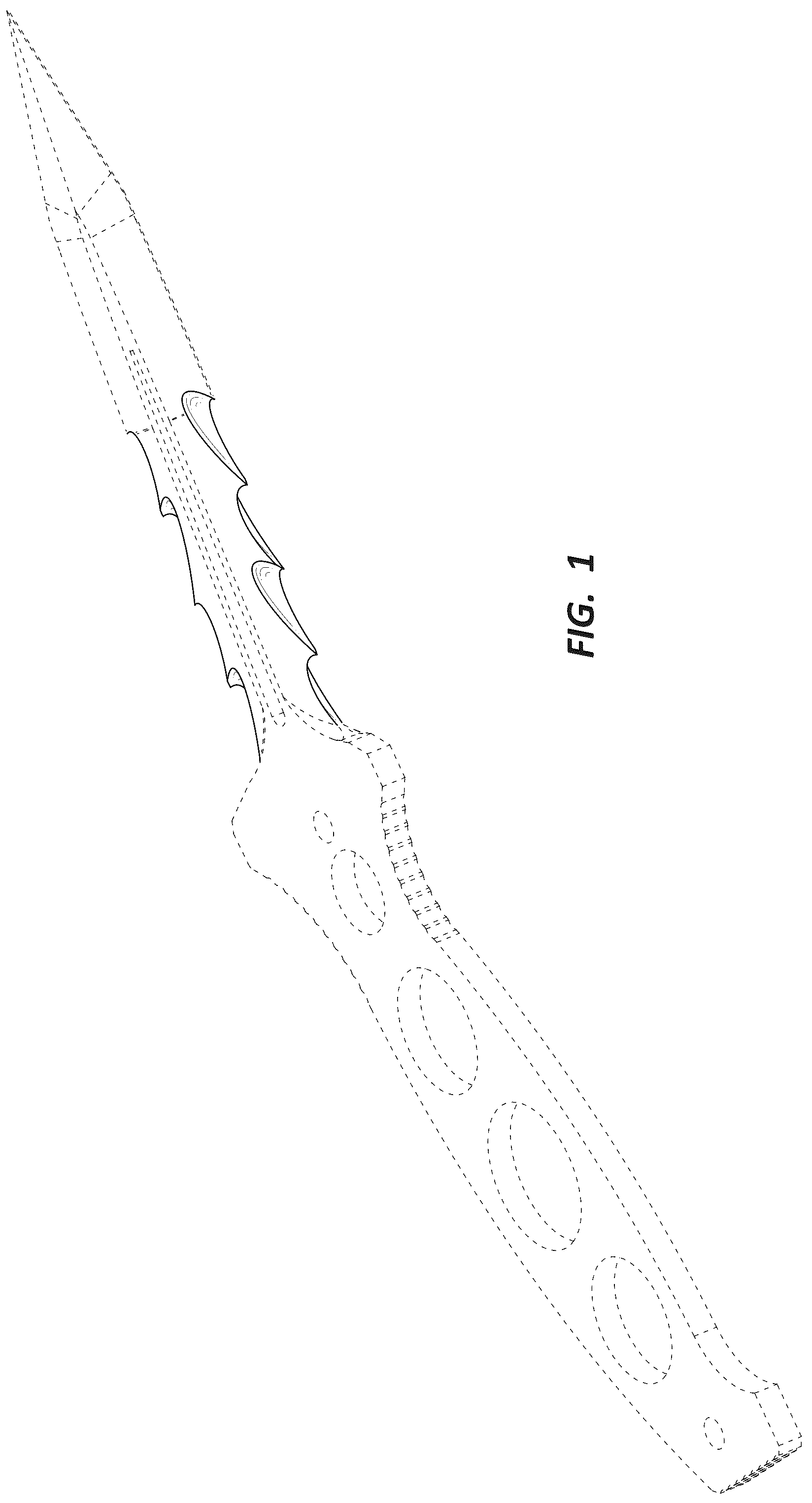 Patent USD1045006 — Blade cutting tool alternating serrations — Figure 1