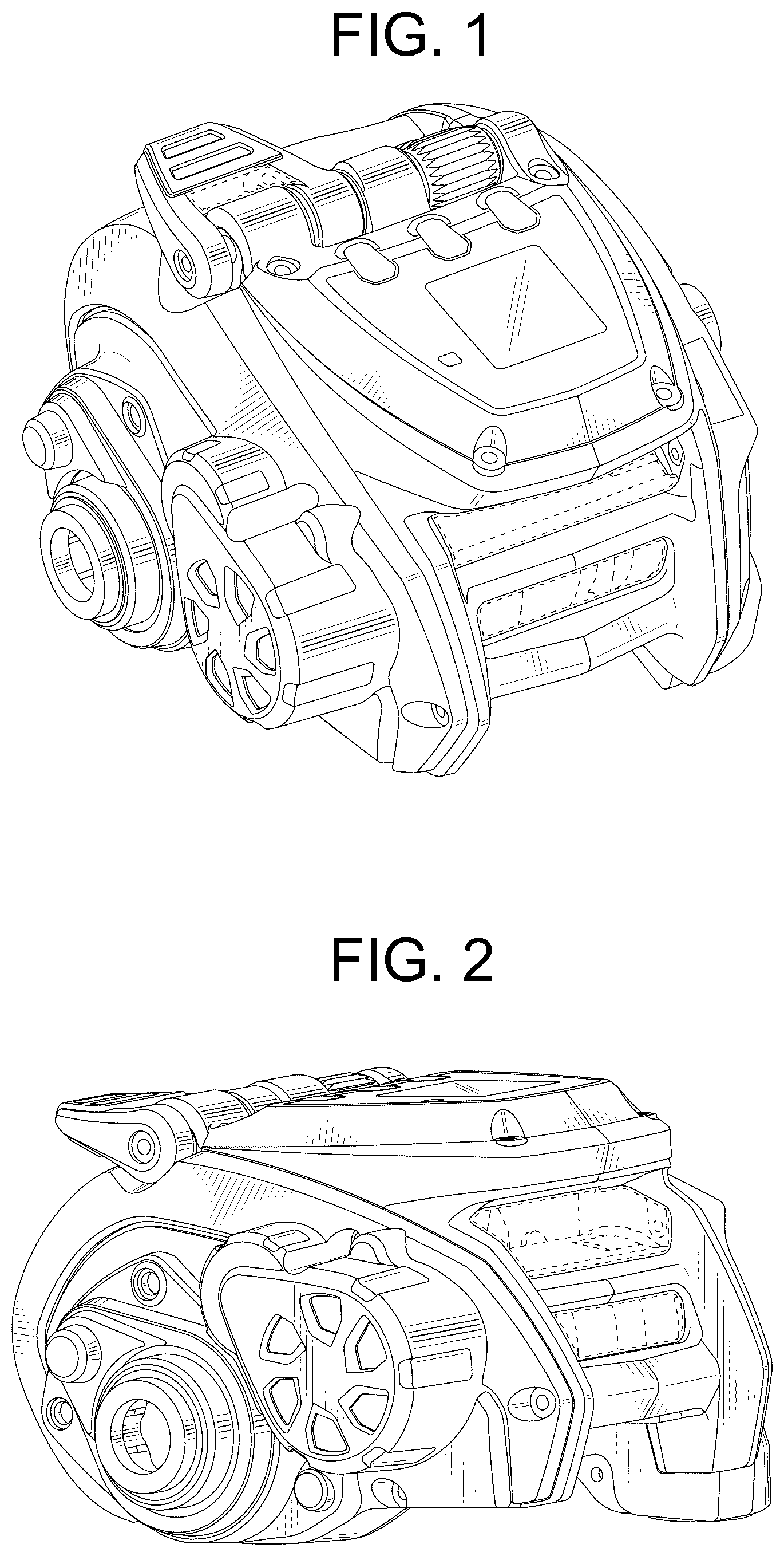 Patent USD1045011 Figure 1 – Fishing reel body