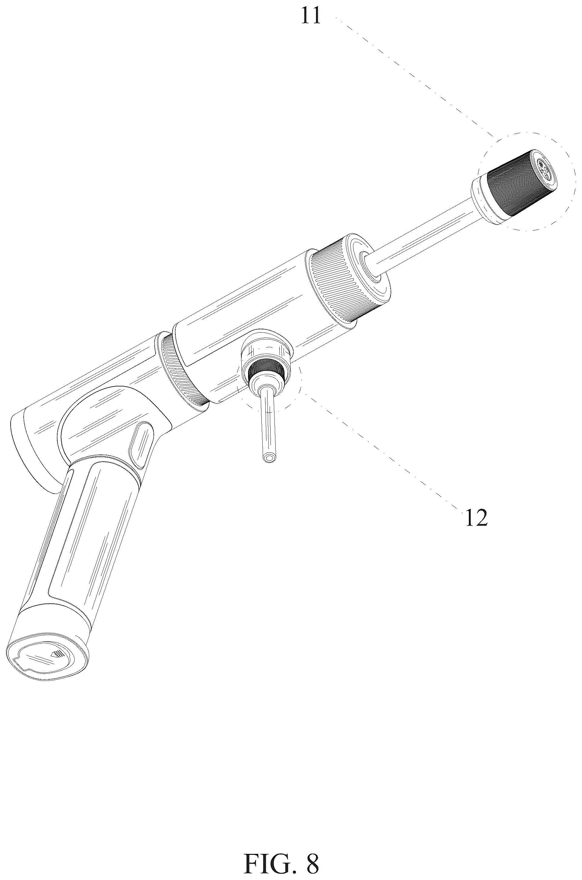 Patent USD1045018 Figure 8 – Car washing gun